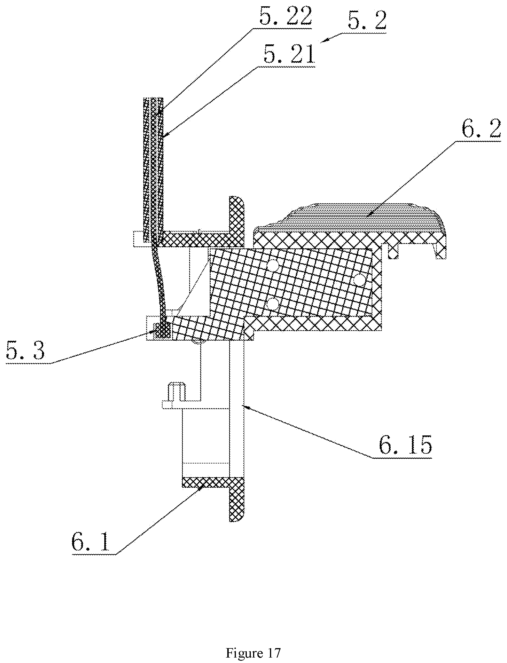 Patent US12410597 Figure 17 – Dual-control flushing device