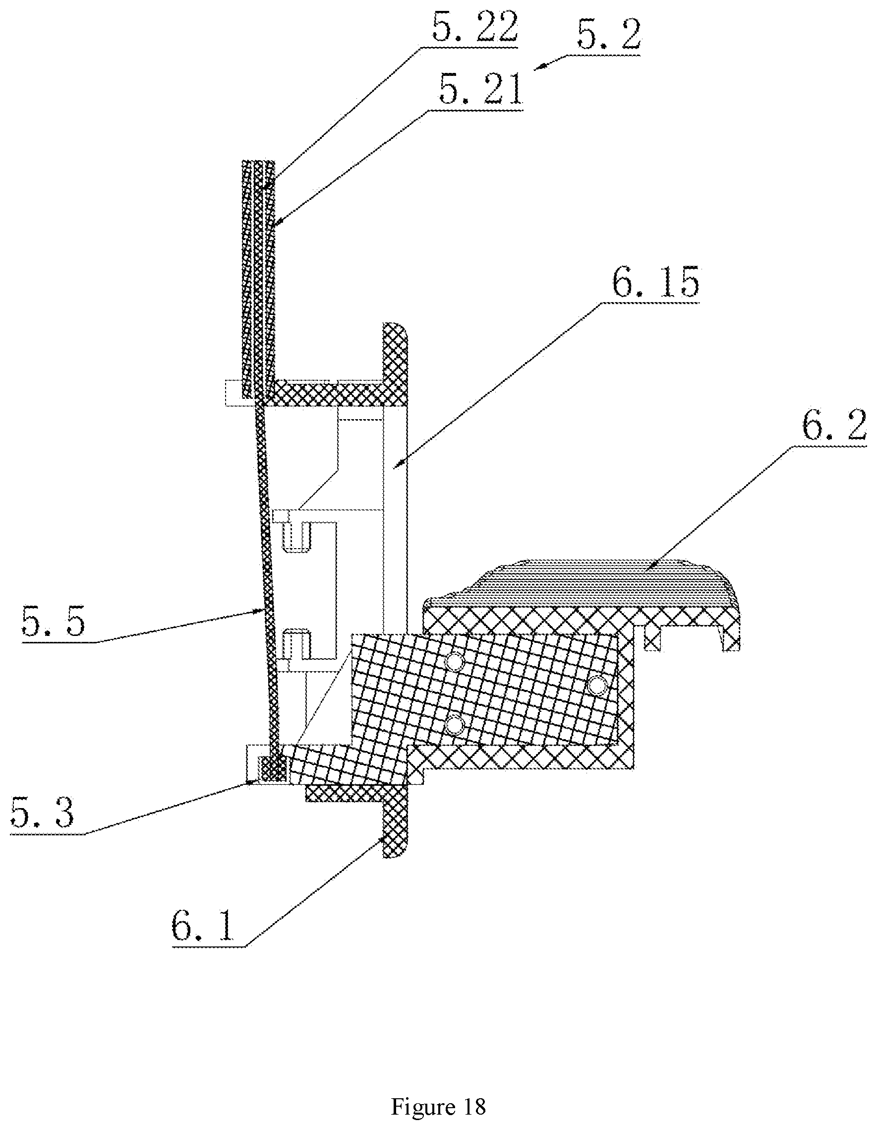 Patent US12410597 Figure 18 – Dual-control flushing device