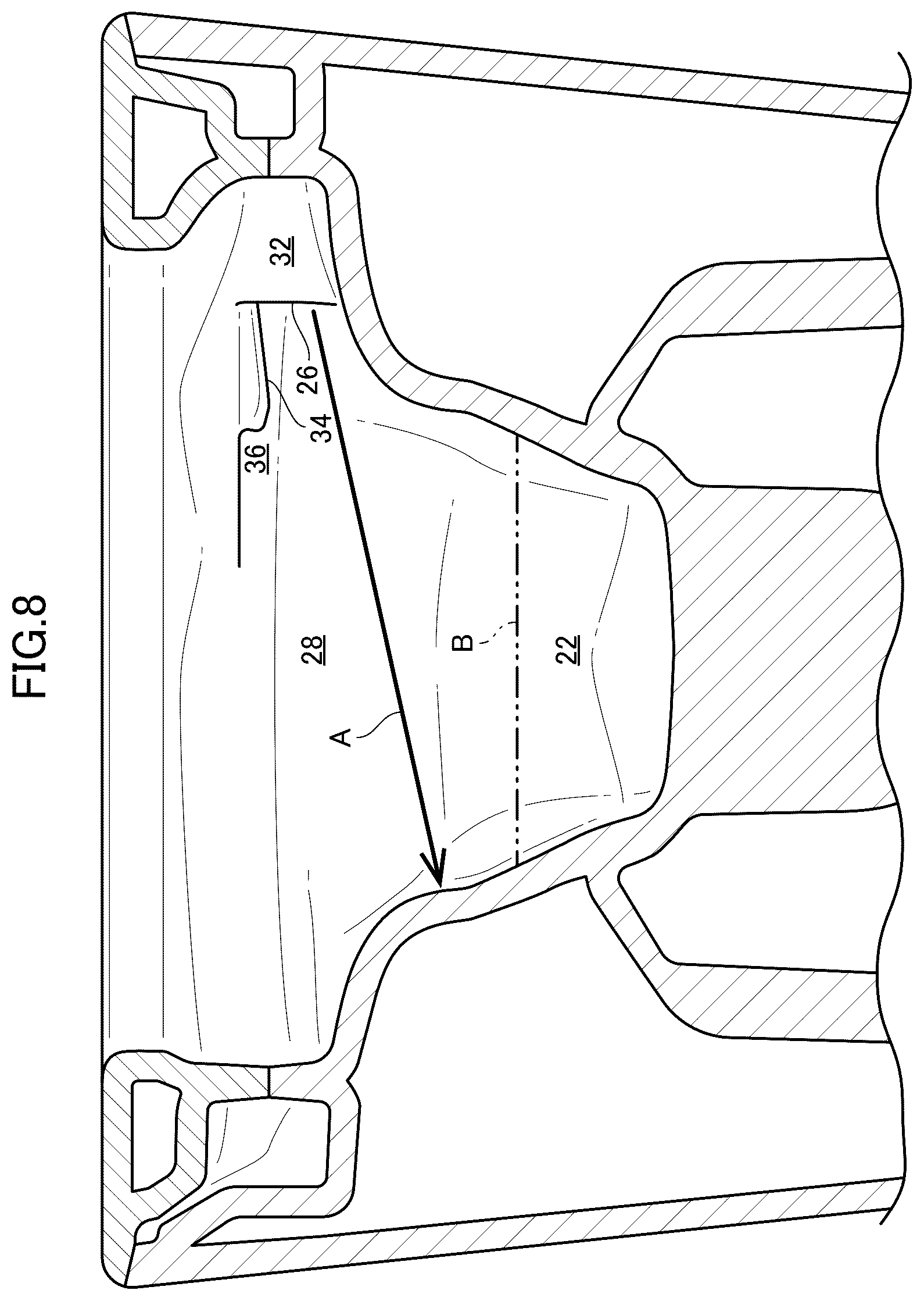 Patent US12410599 Figure 6 – Flush toilet