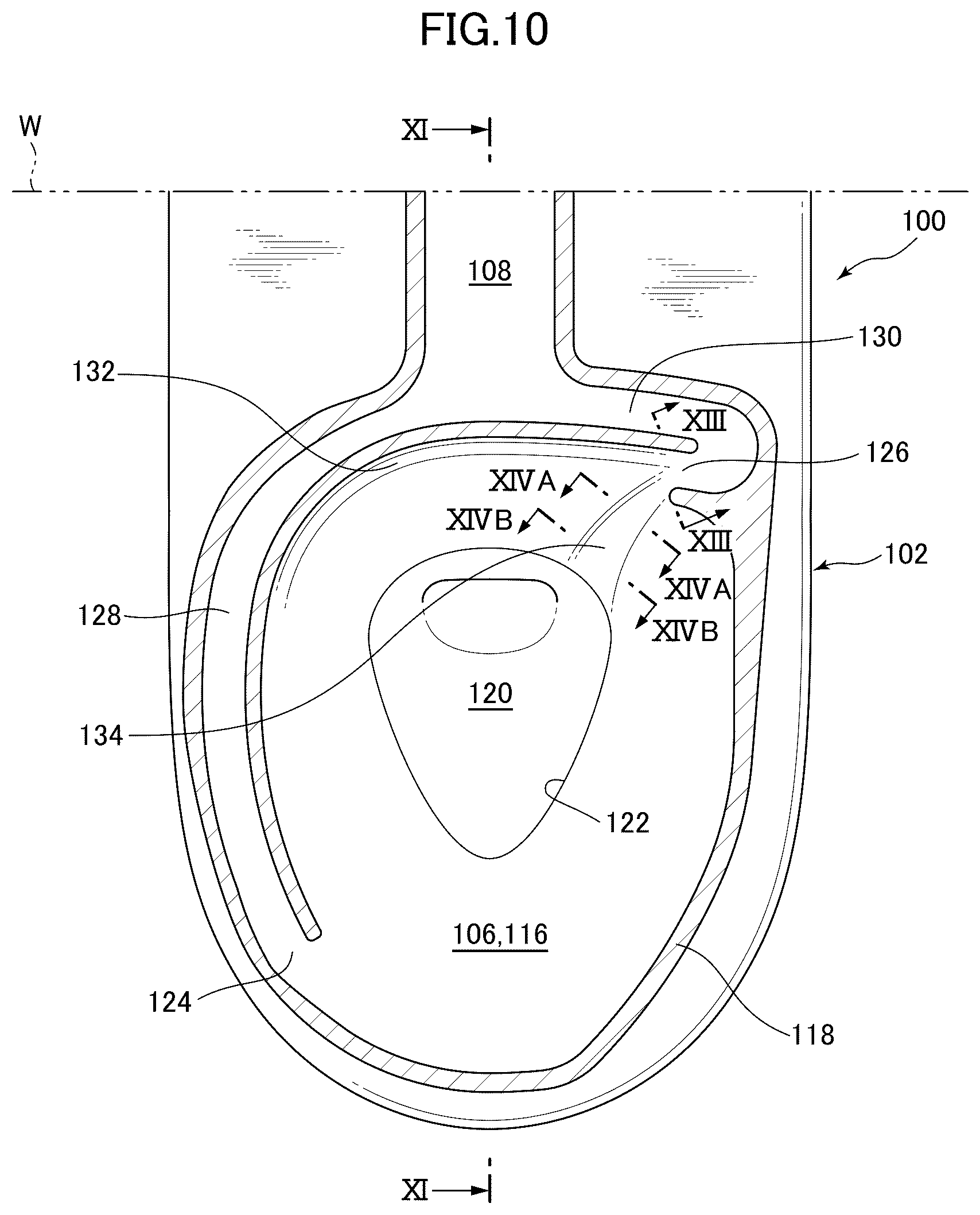 Patent US12410599 Figure 8 – Flush toilet
