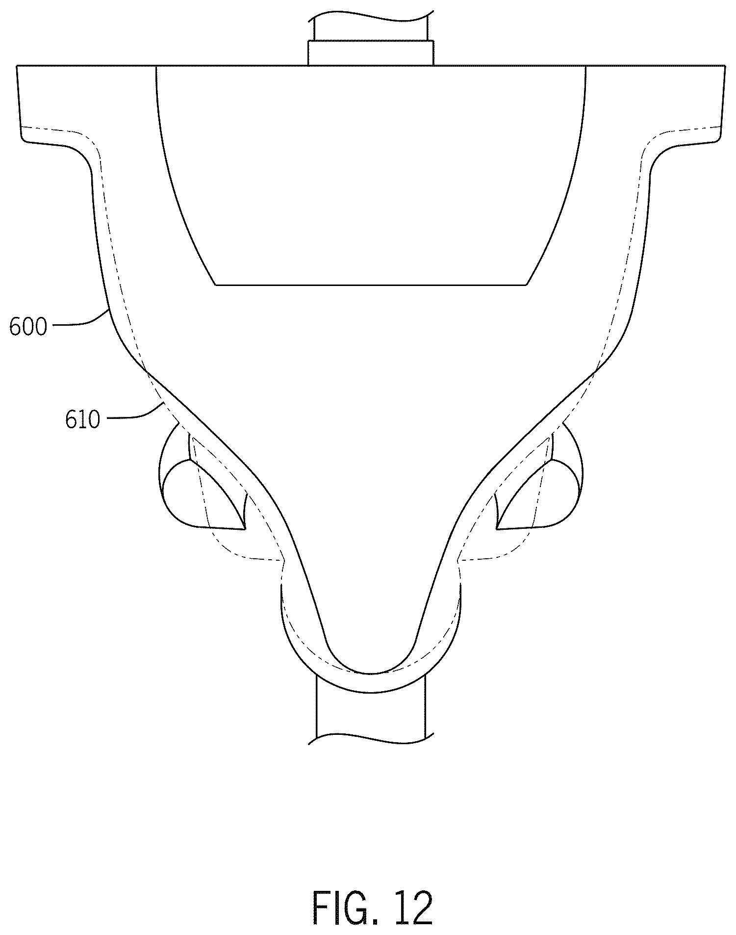 Patent US12410600 Figure 12 – Toilet with canned sump