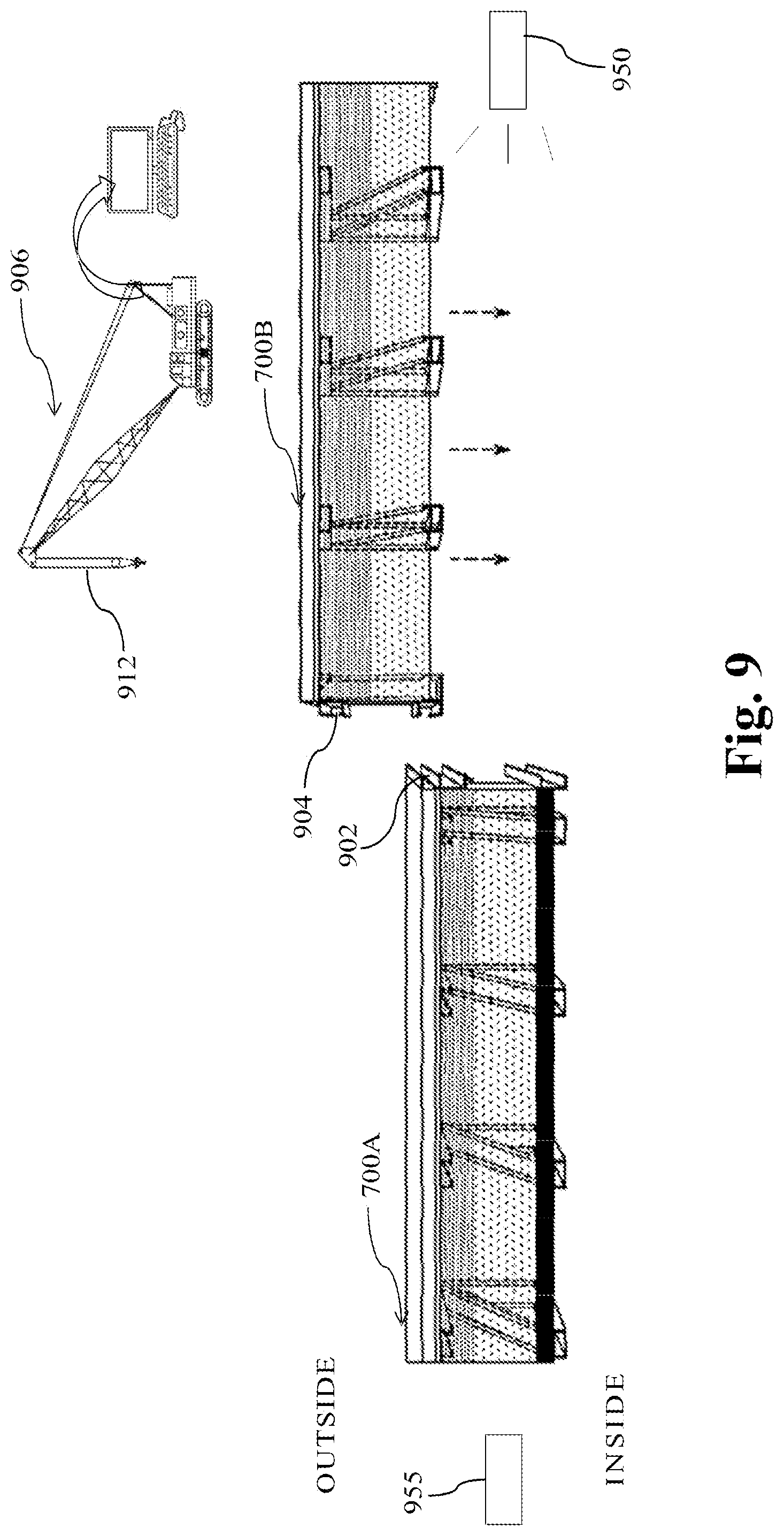 Patent US12410602 Figure 9 – Method and arrangement for constructing and interconnecting prefabricated building modules