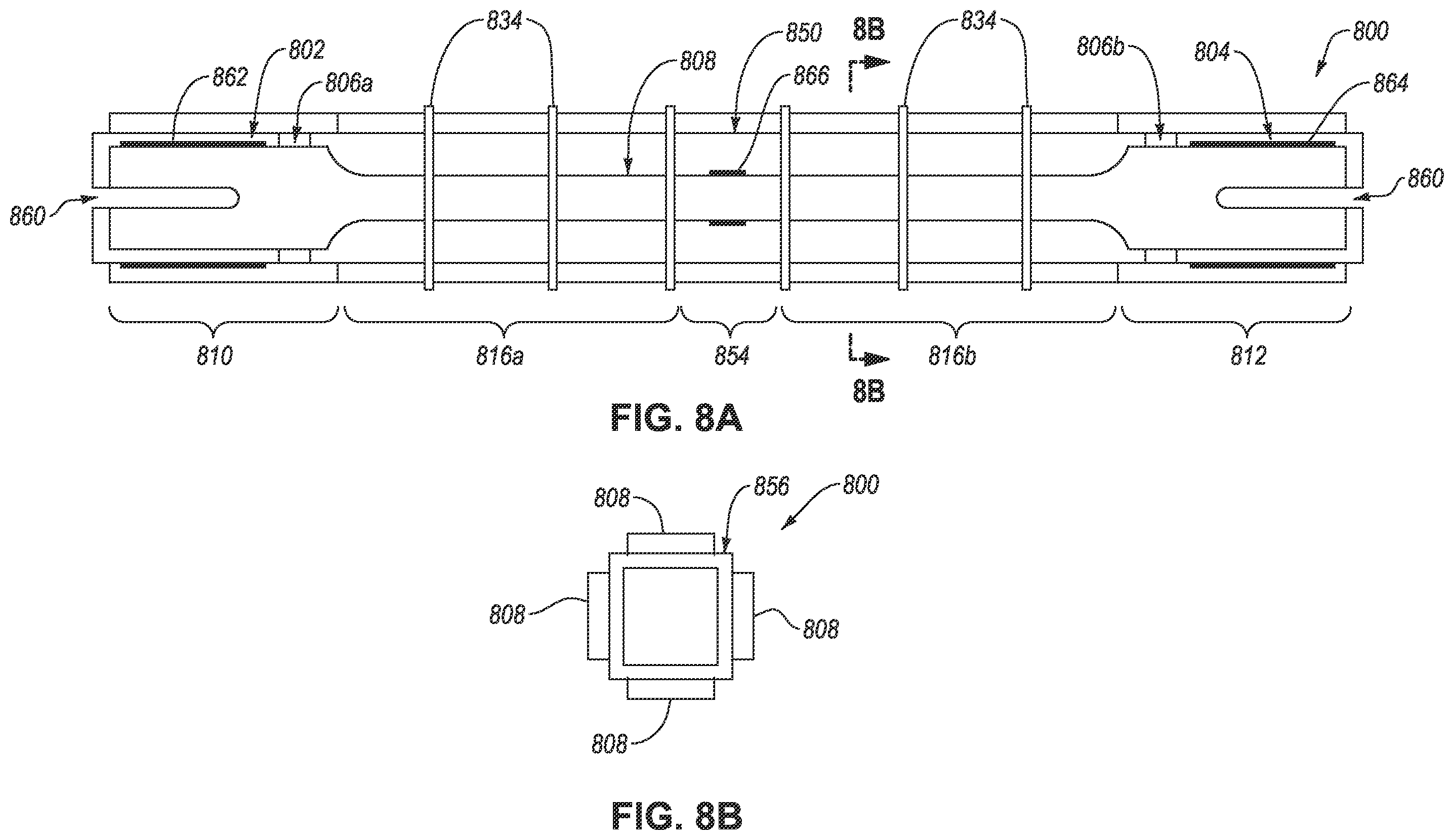 Patent US12410604 Figure 8 – Structural fuses configured to yield in tension and compression and structures including the same