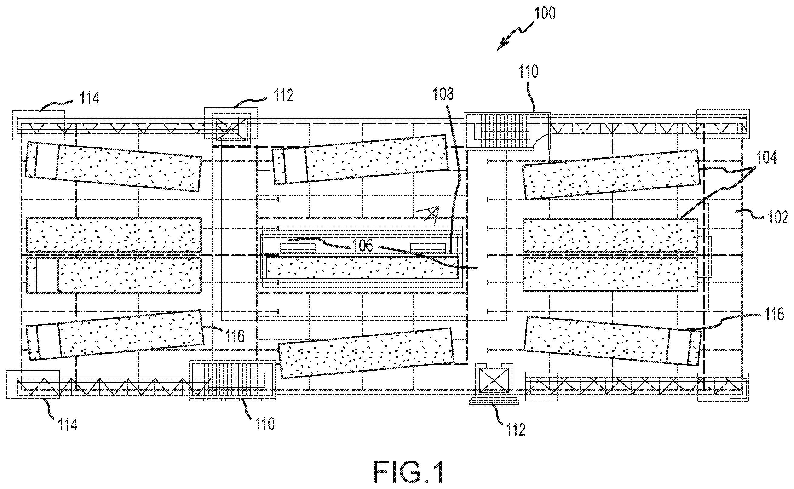 Patent US12410605 Figure 1 – Building system for manufactured homes