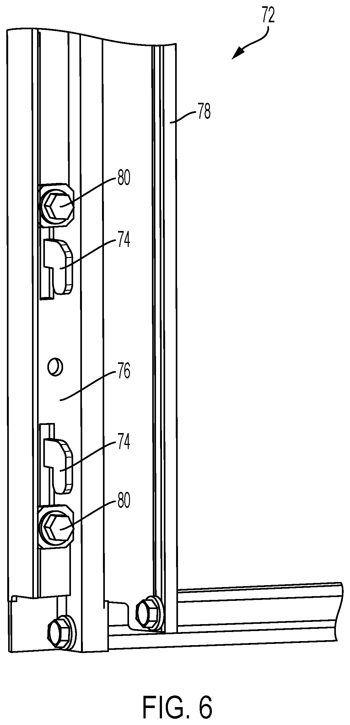 Patent US12410611 Figure 6 – Pre-assembled internal frame for modular wall section