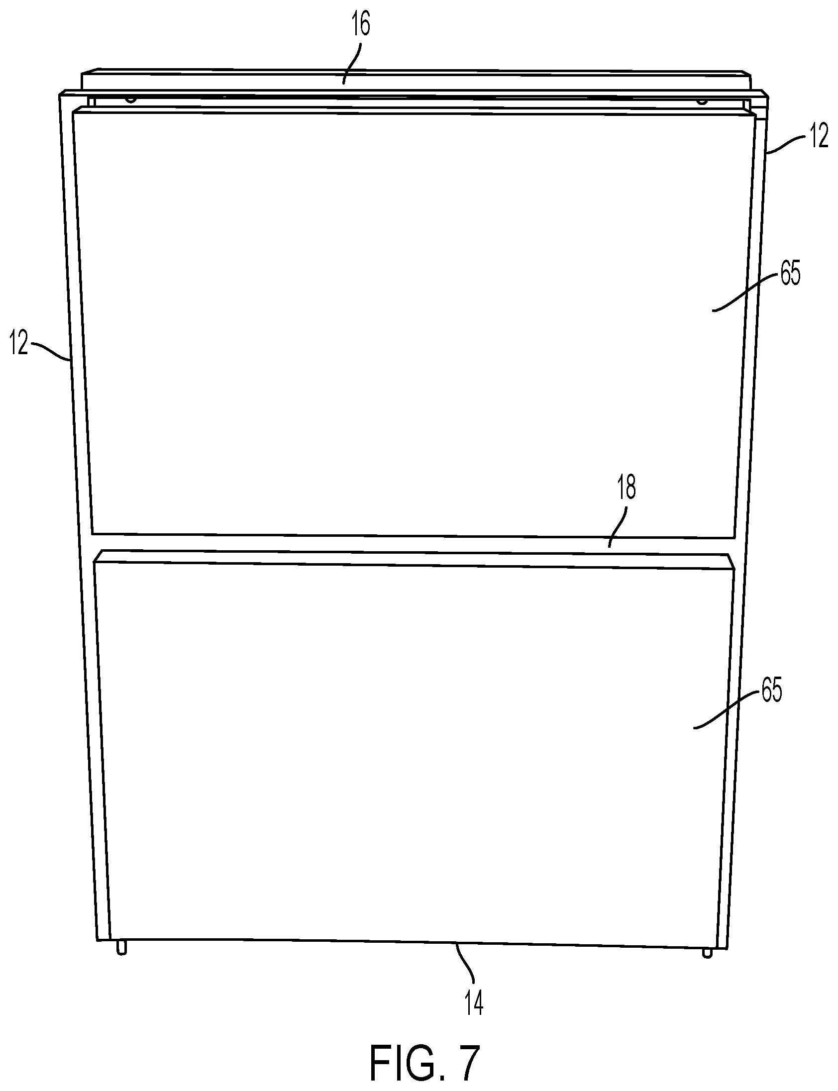 Patent US12410611 Figure 7 – Pre-assembled internal frame for modular wall section