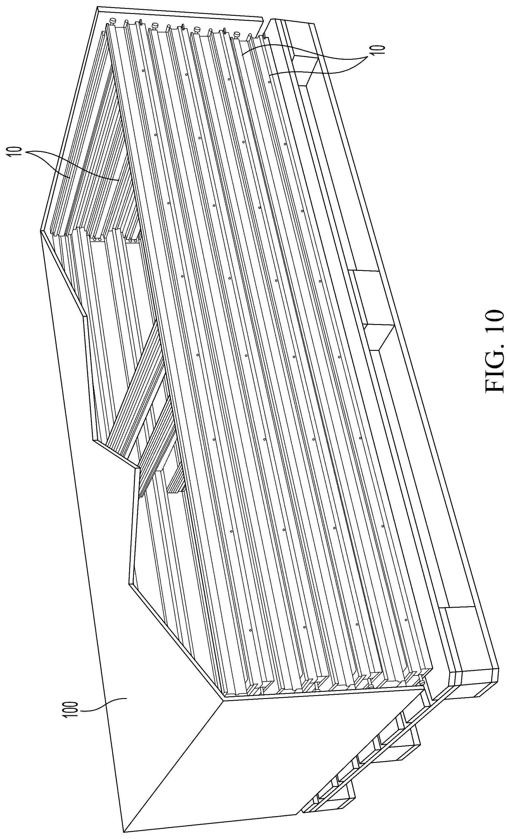 Patent US12410611 Figure 10 – Pre-assembled internal frame for modular wall section