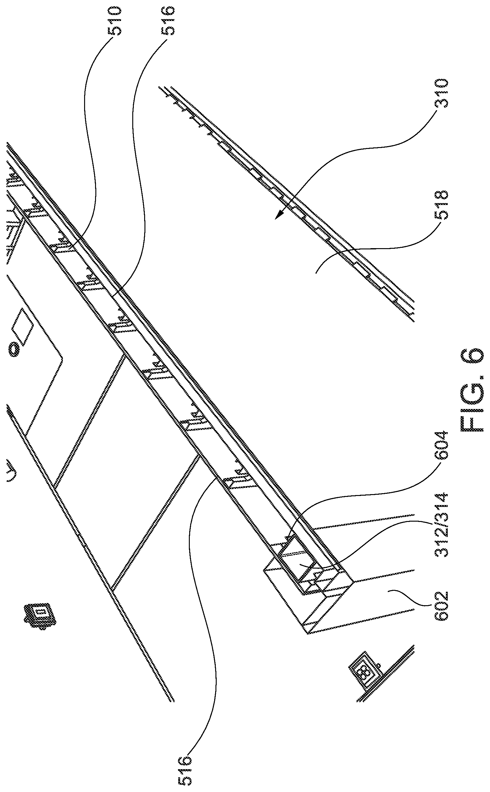 Patent US12410613 Figure 6 – Pre-manufactured load bearing walls for a multi-story building