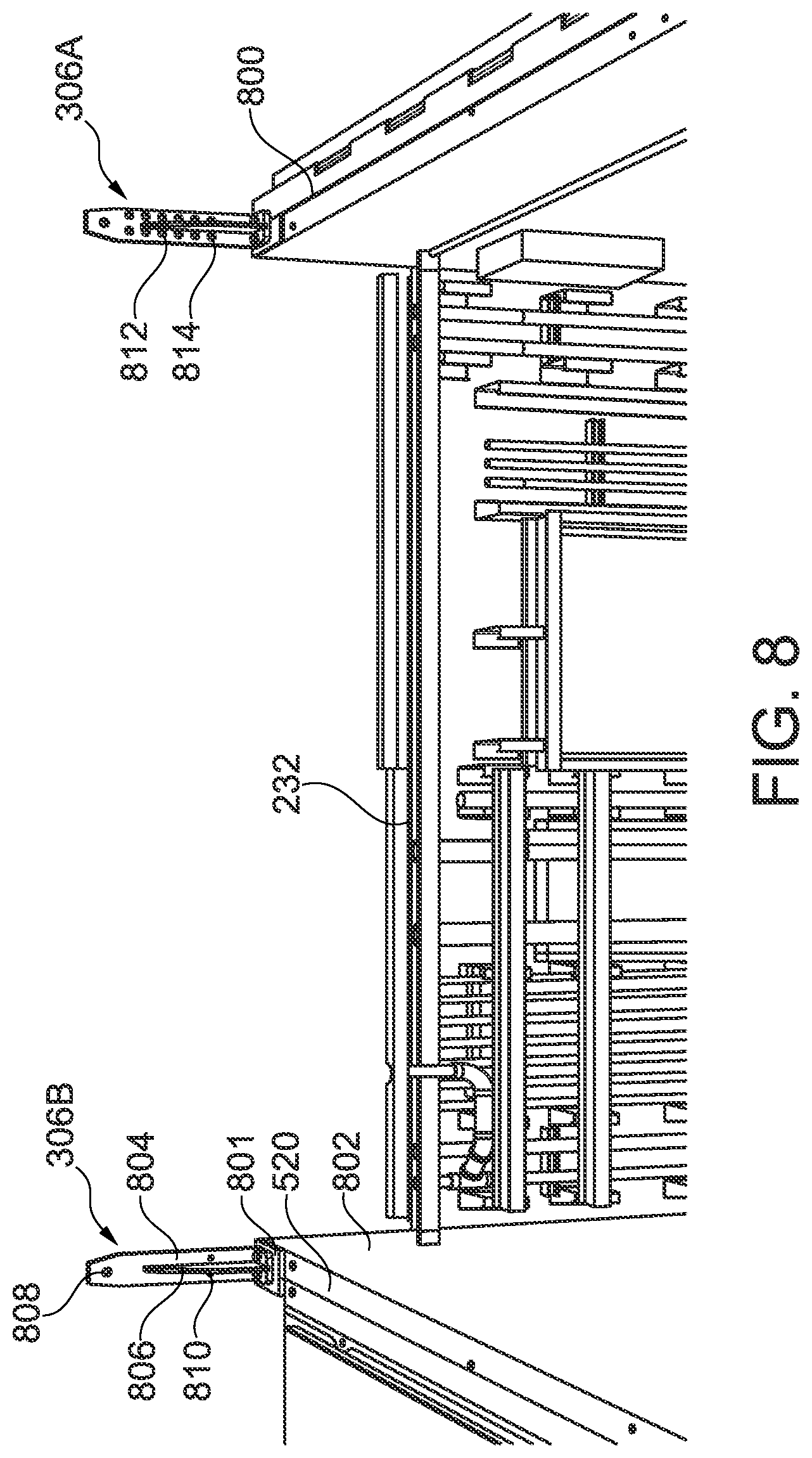 Patent US12410613 Figure 8 – Pre-manufactured load bearing walls for a multi-story building
