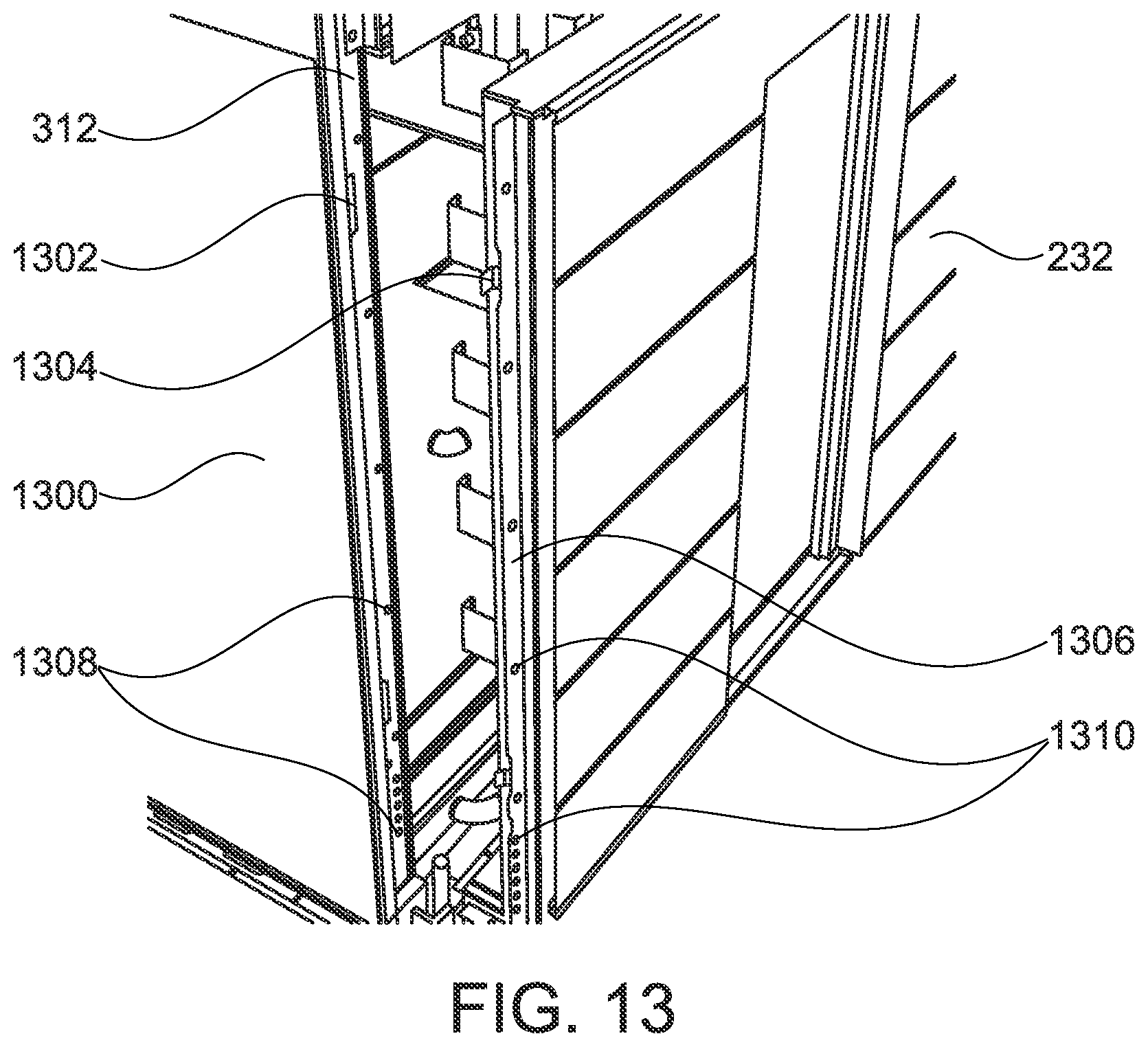 Patent US12410613 Figure 12 – Pre-manufactured load bearing walls for a multi-story building