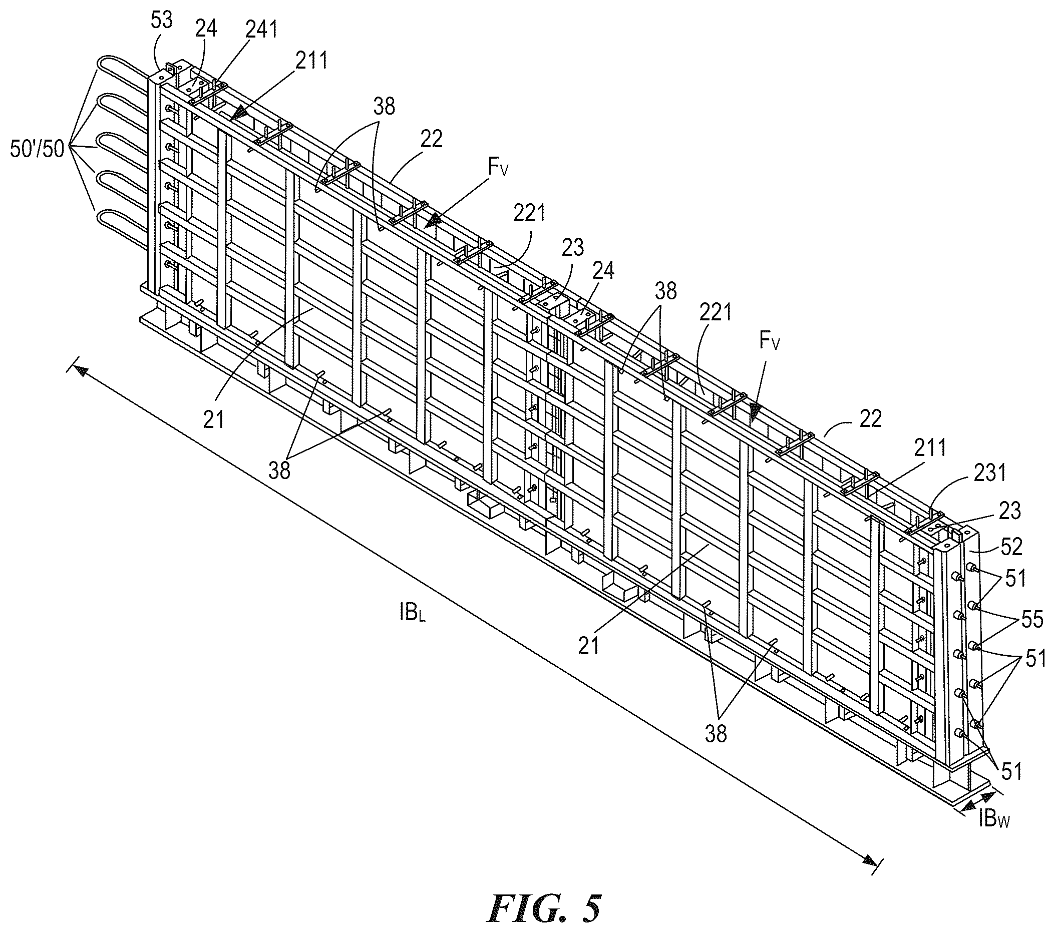 Patent US12410614 Figure 6 – Pre-stressed insulated concrete panels and methods for making and using the same