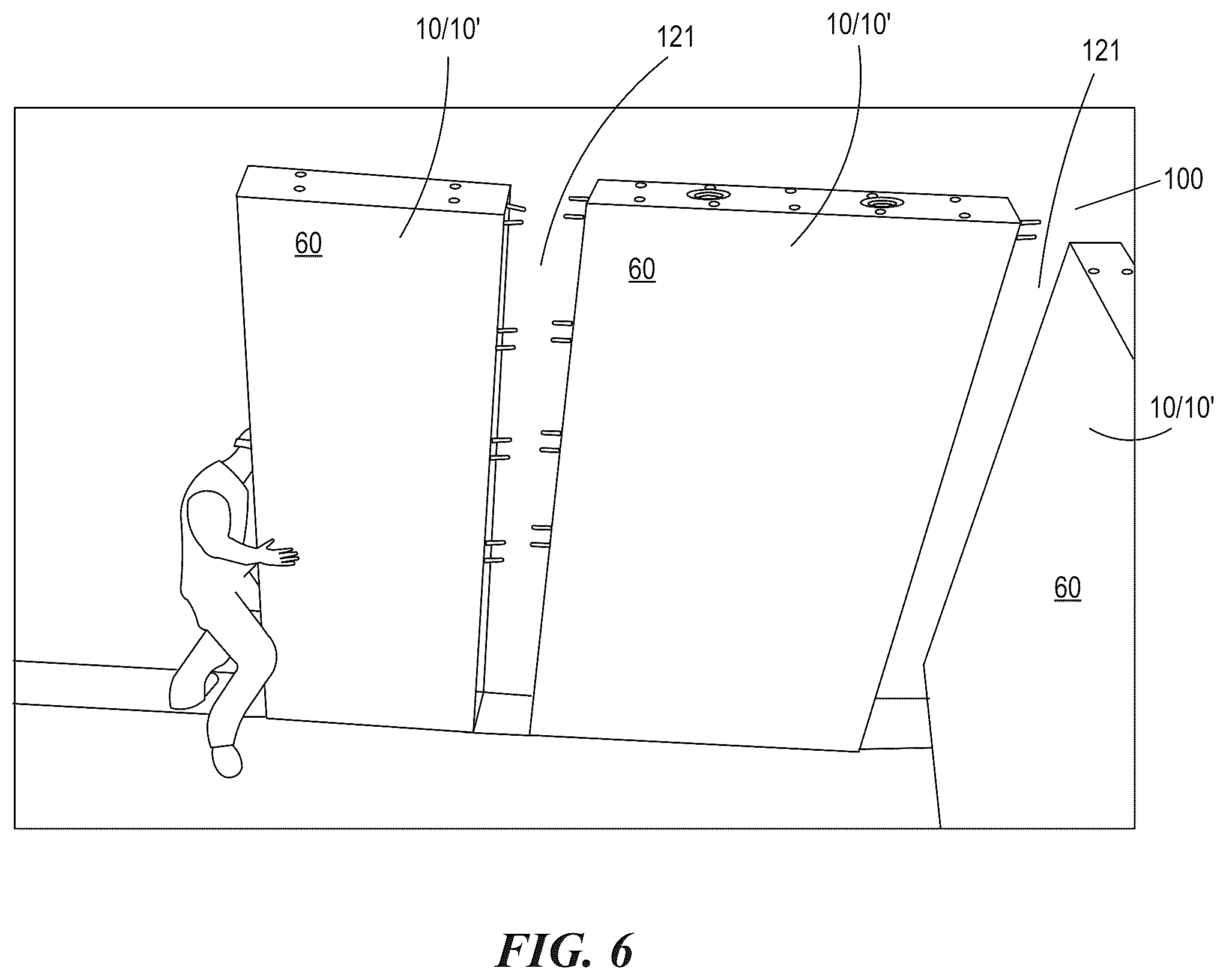 Patent US12410614 Figure 7 – Pre-stressed insulated concrete panels and methods for making and using the same