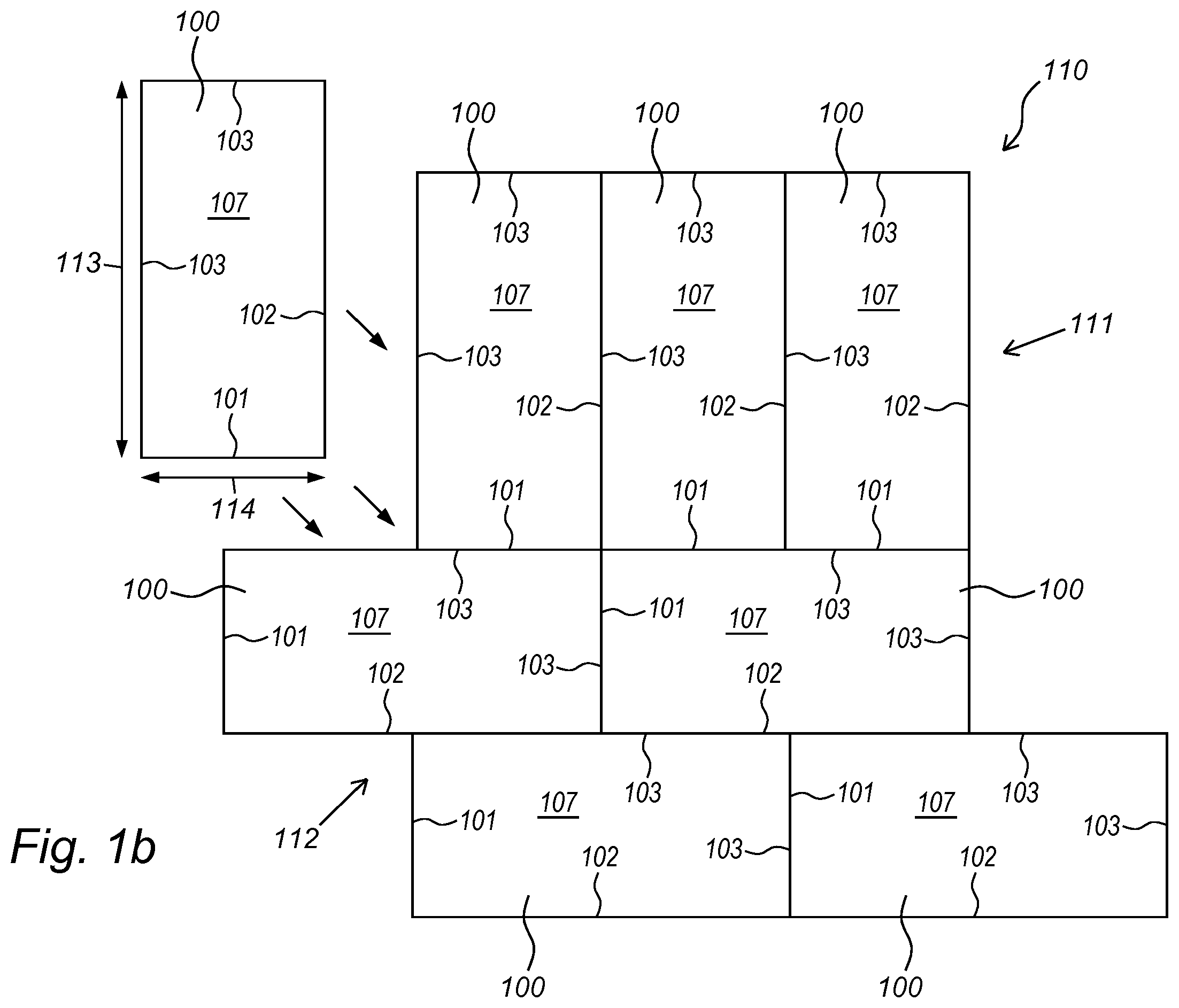 Patent US12410618 Figure 2 – Multi-purpose tile system, tile covering, and tile