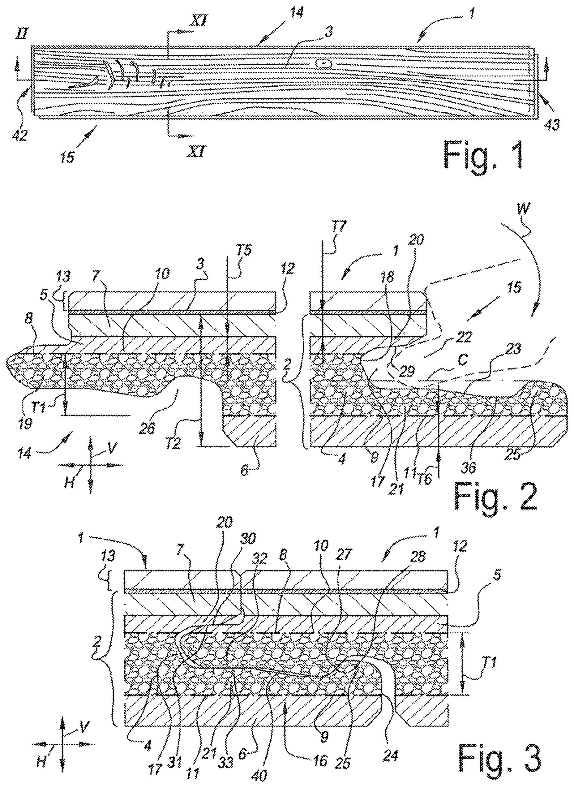 Patent US12410619 Figure 1 – Floor panel