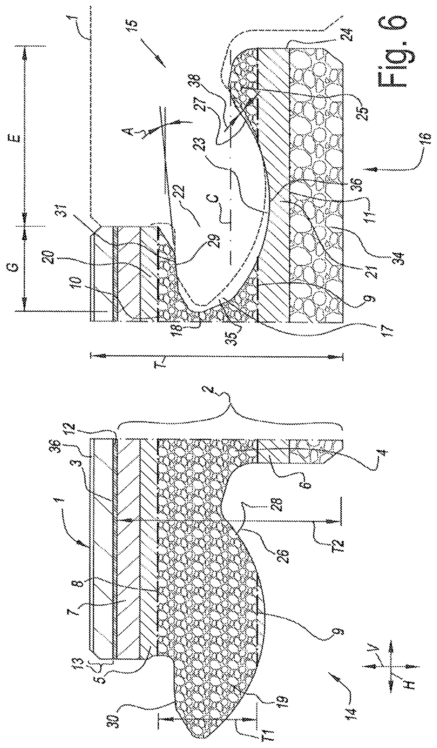 Patent US12410619 Figure 4 – Floor panel