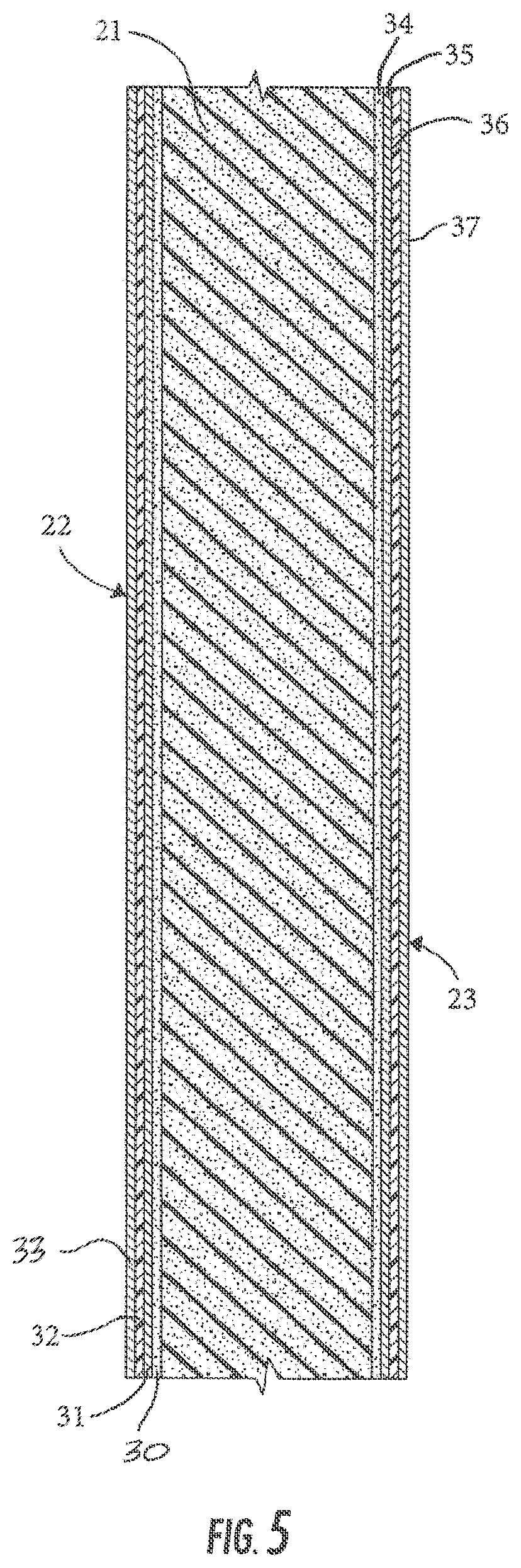 Patent US12410620 Figure 4 – Laminated foam composite backer board for wet space construction