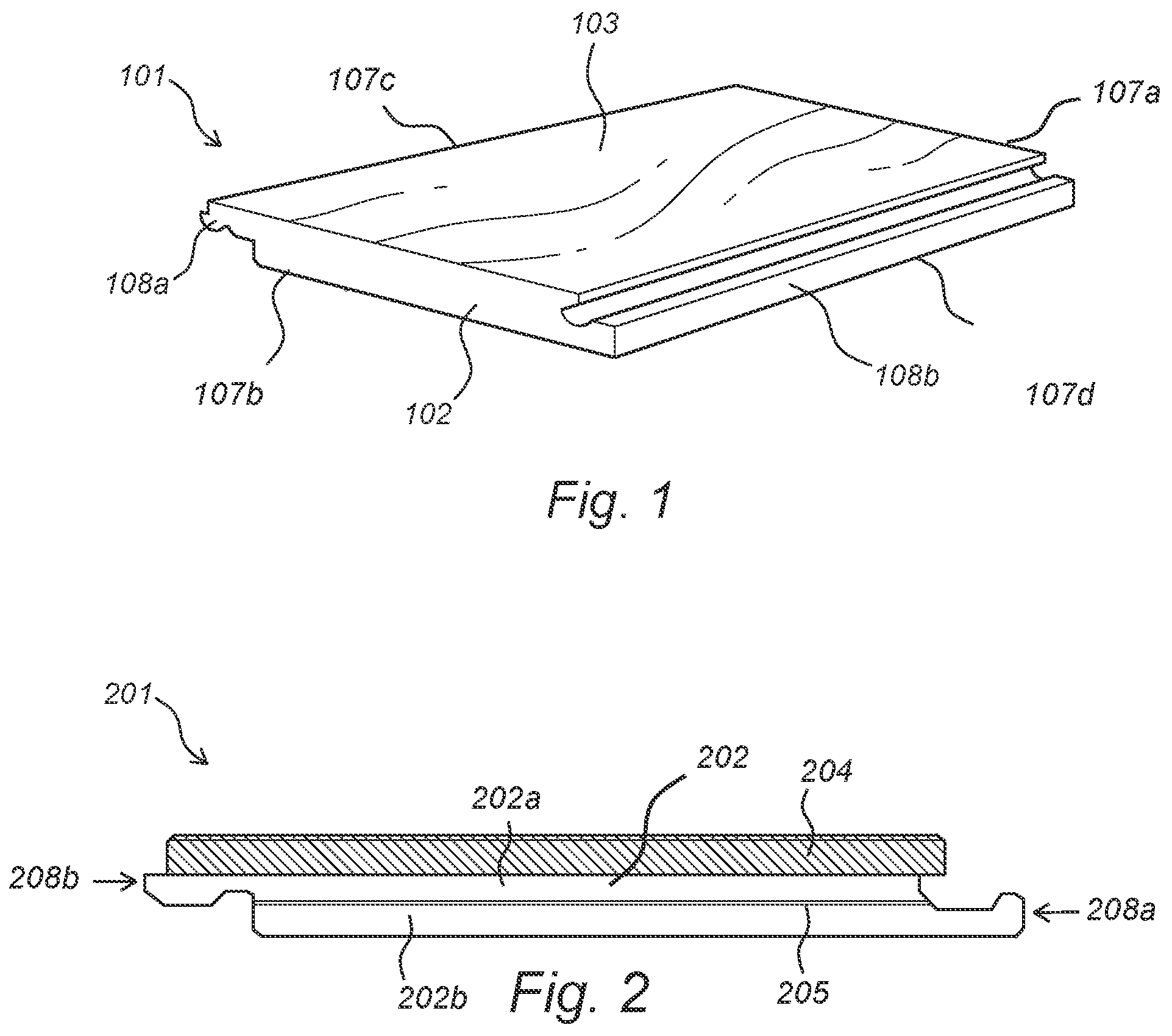 Patent US12410621 Figure 1 – Floor panel and method of manufacturing a floor panel