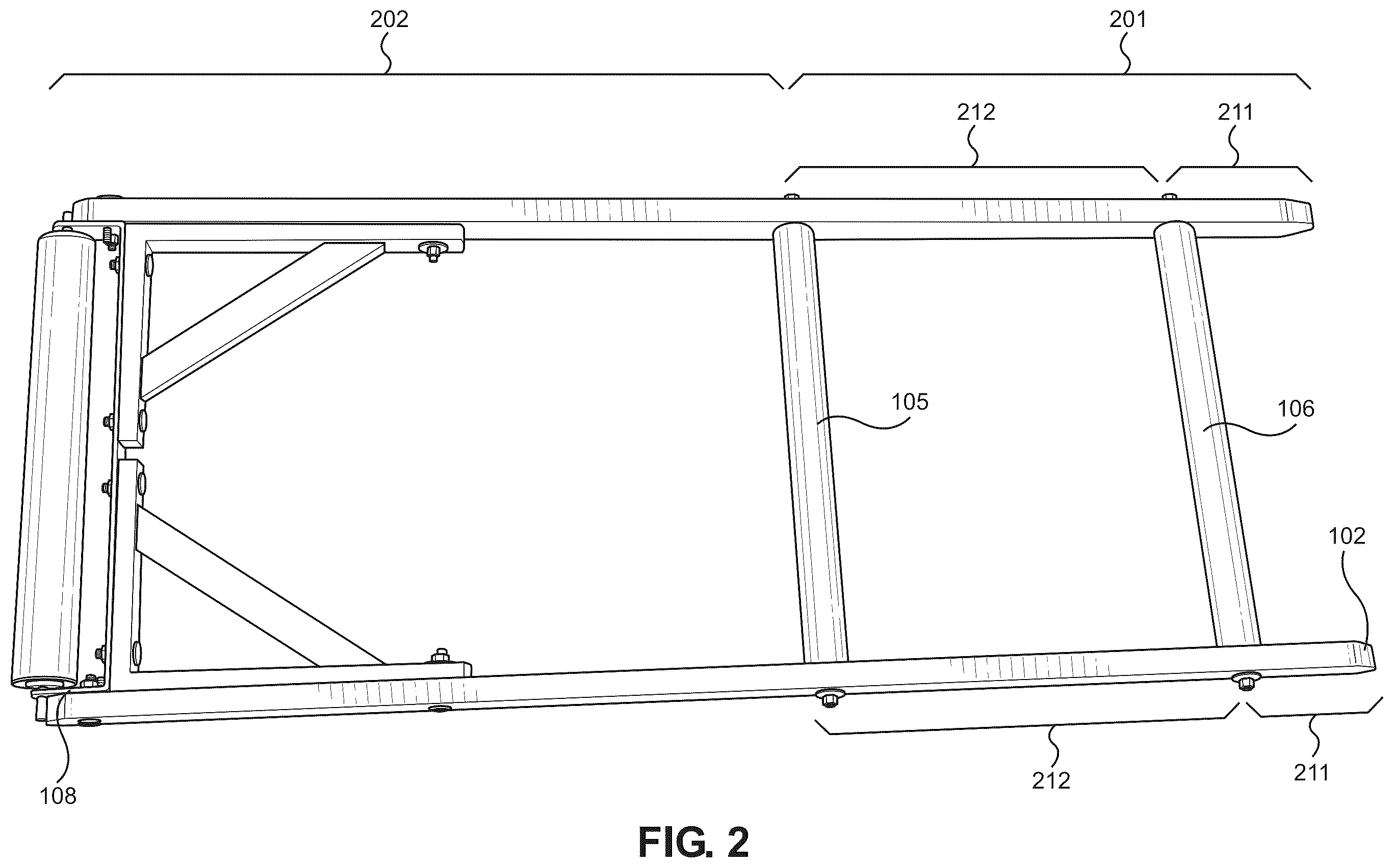 Patent US12410622 Figure 2 – Floor rolling apparatus