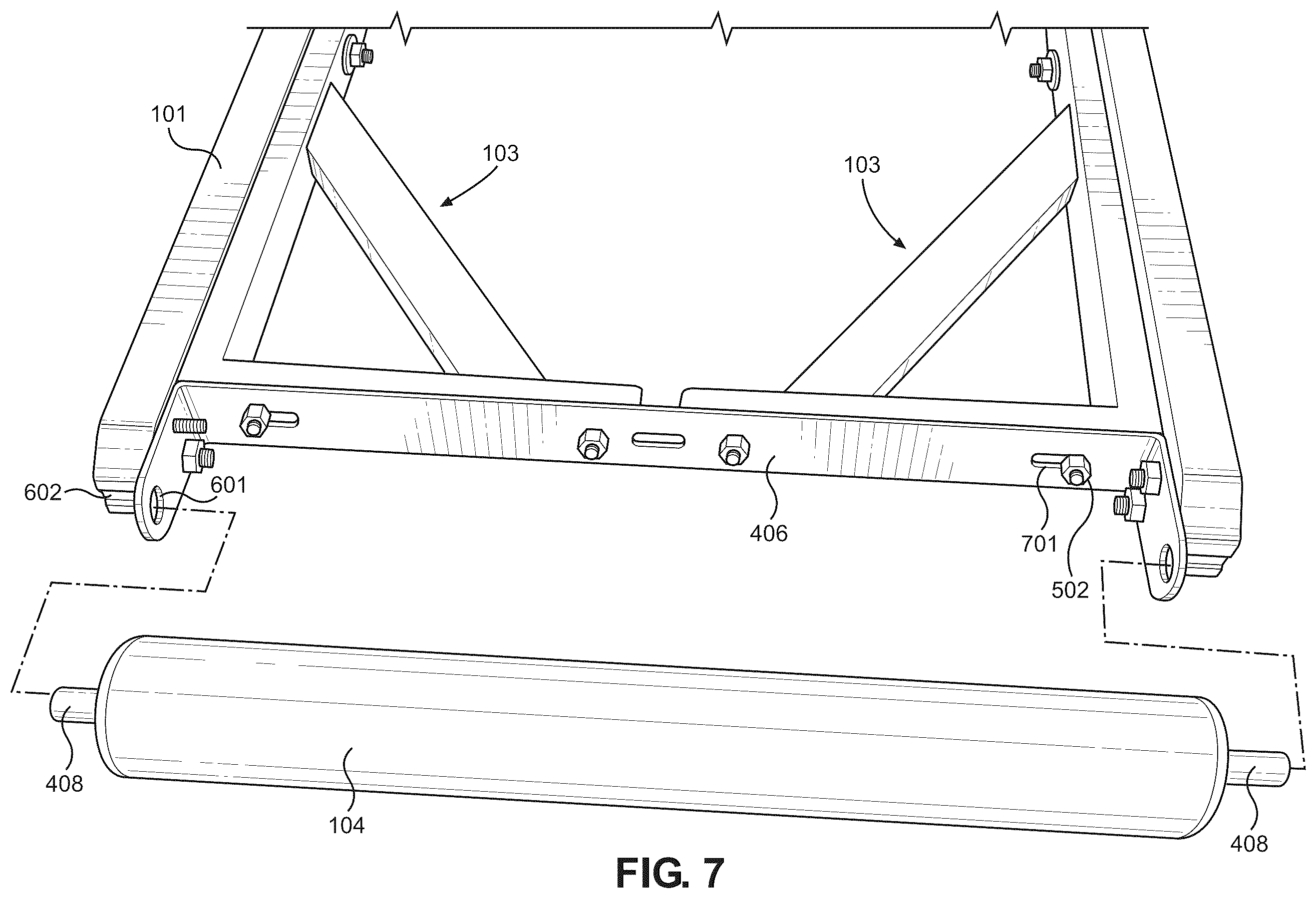 Patent US12410622 Figure 5 – Floor rolling apparatus