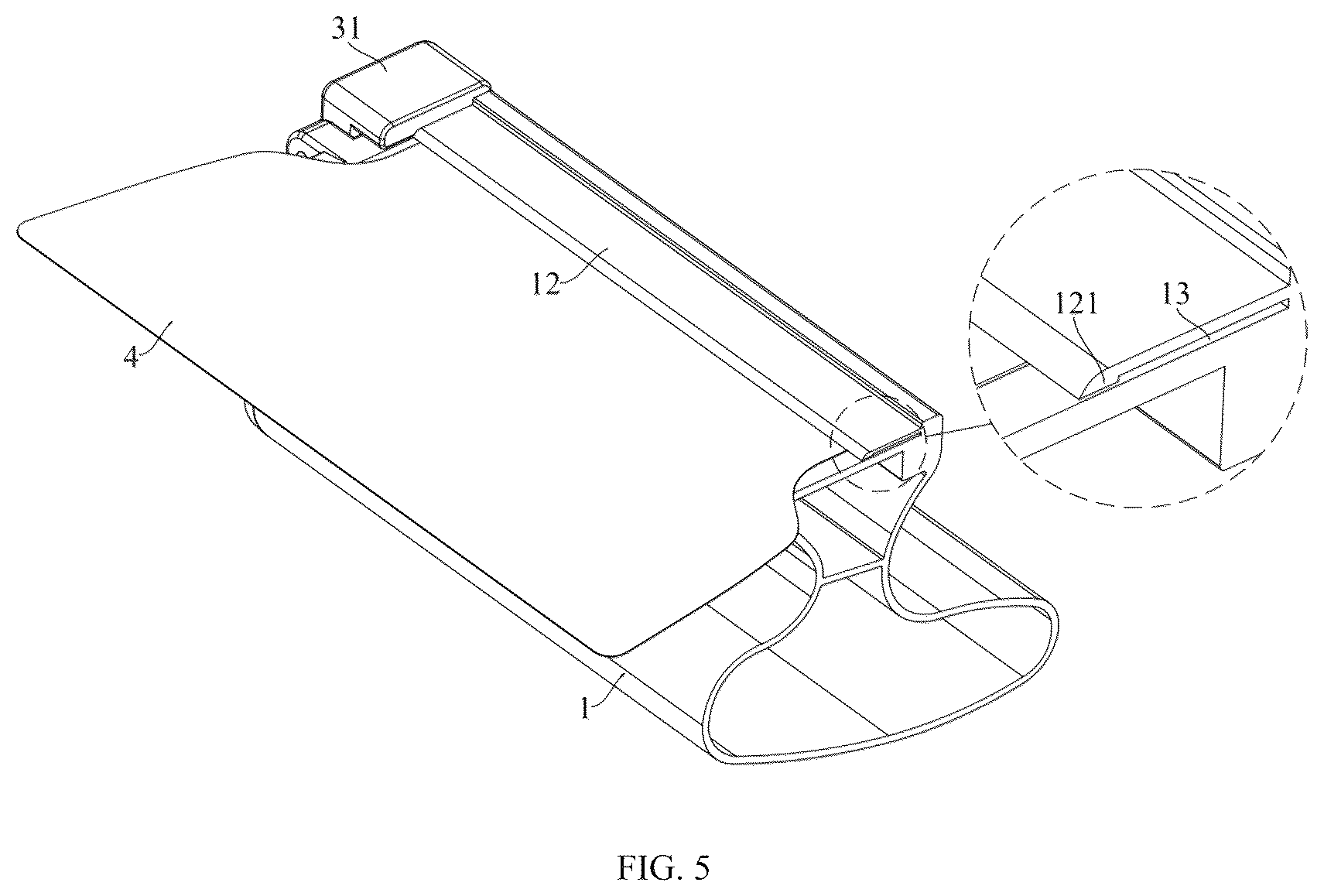Patent US12410623 Figure 5 – Putty scraper