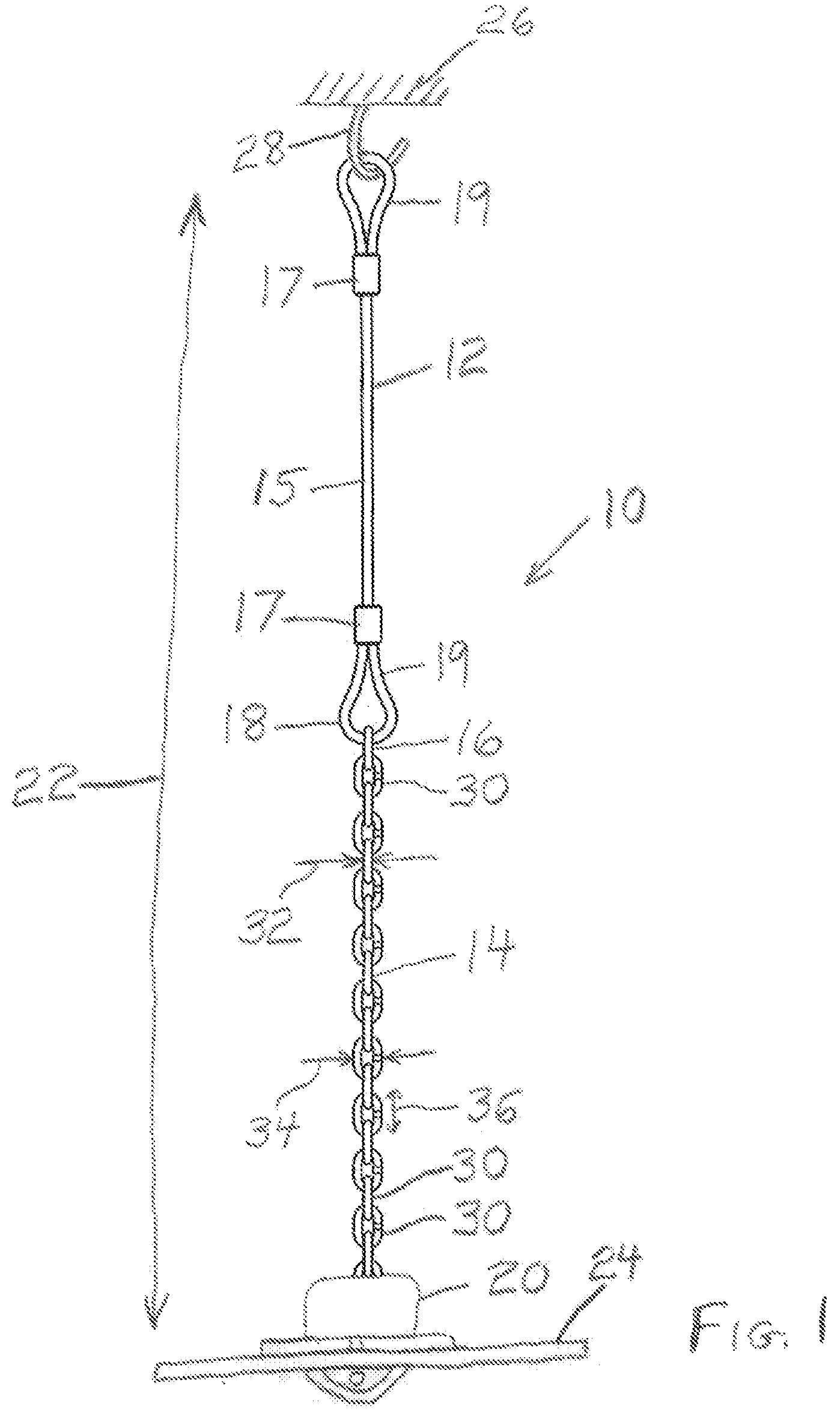 Patent US12410624 Figure 1 – Suspension assembly