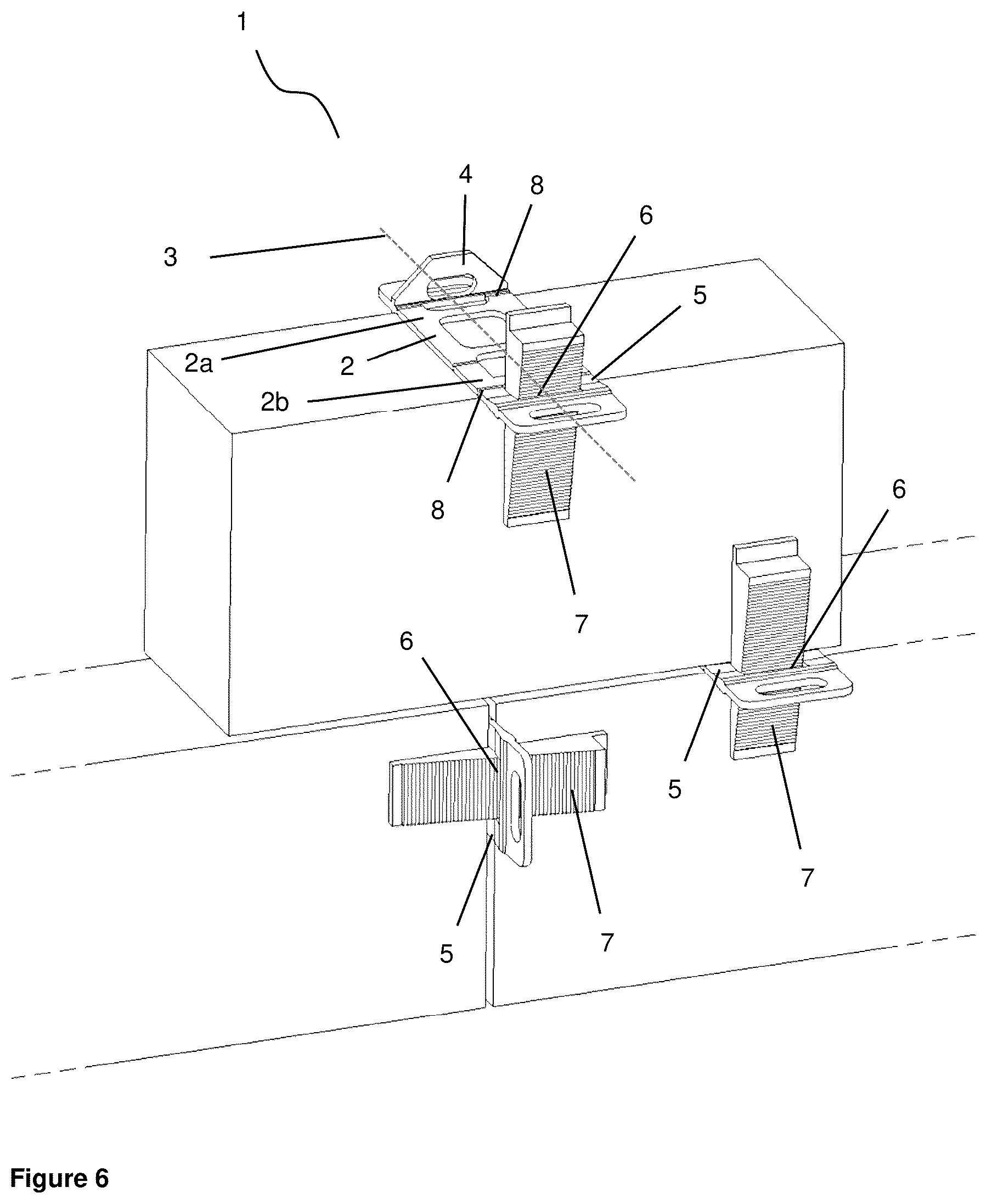 Patent US12410626 Figure 3 – Device for aligning building blocks and method
