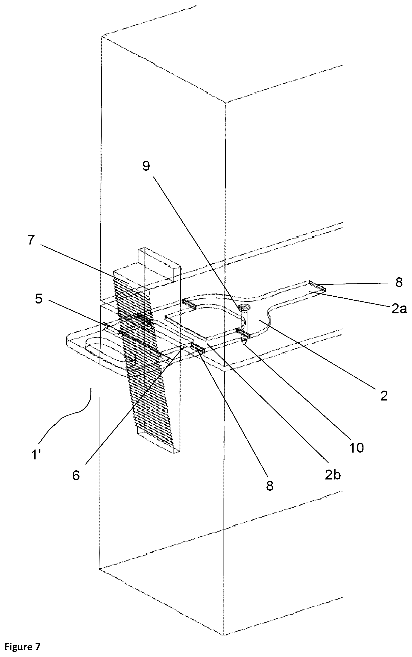 Patent US12410626 Figure 4 – Device for aligning building blocks and method