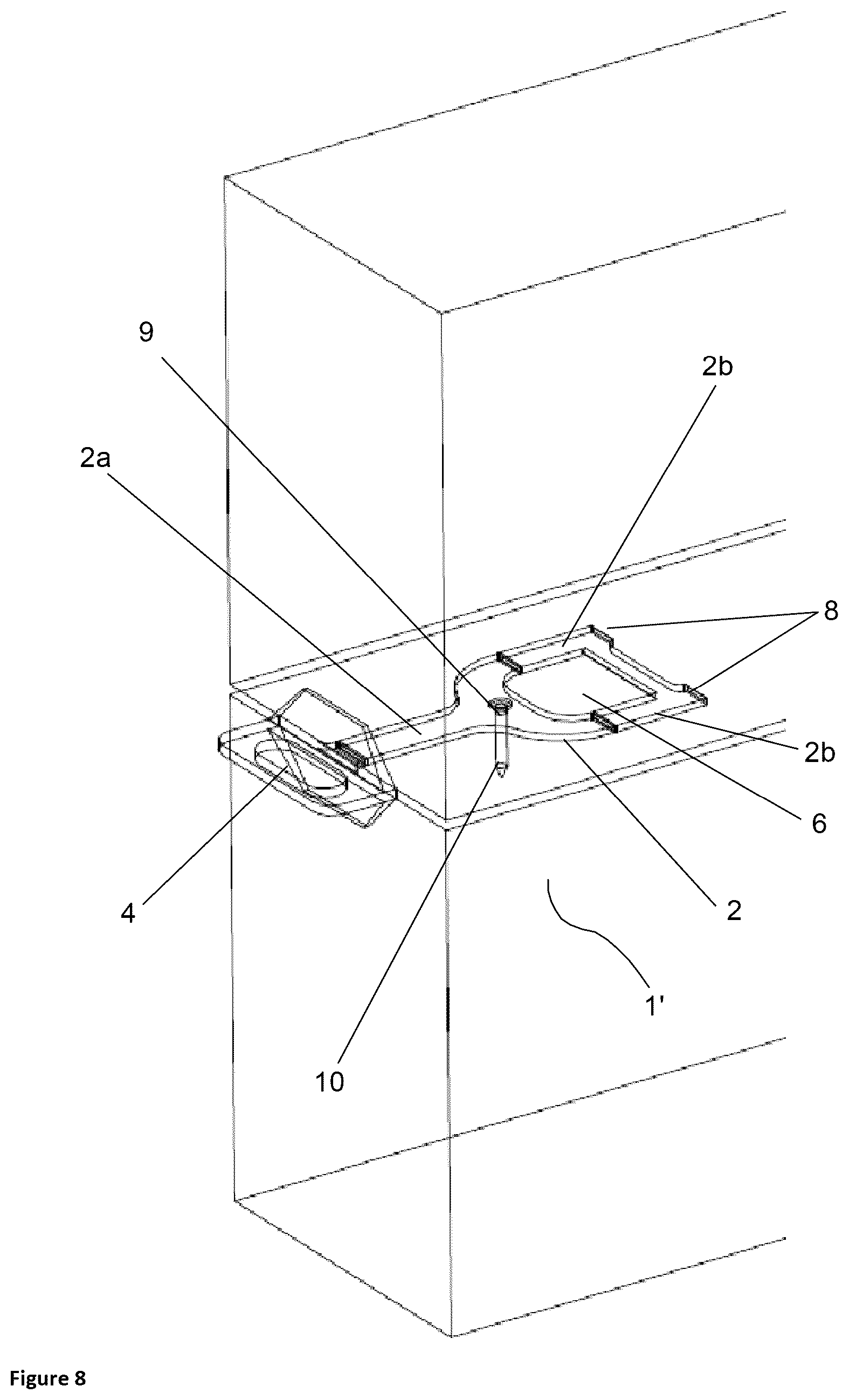 Patent US12410626 Figure 5 – Device for aligning building blocks and method