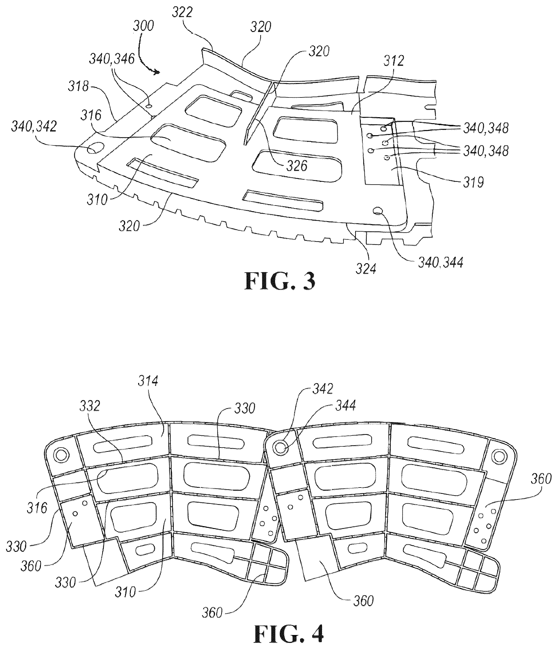 Patent US12410627 Figure 2 – Track system for placing shaped bodies