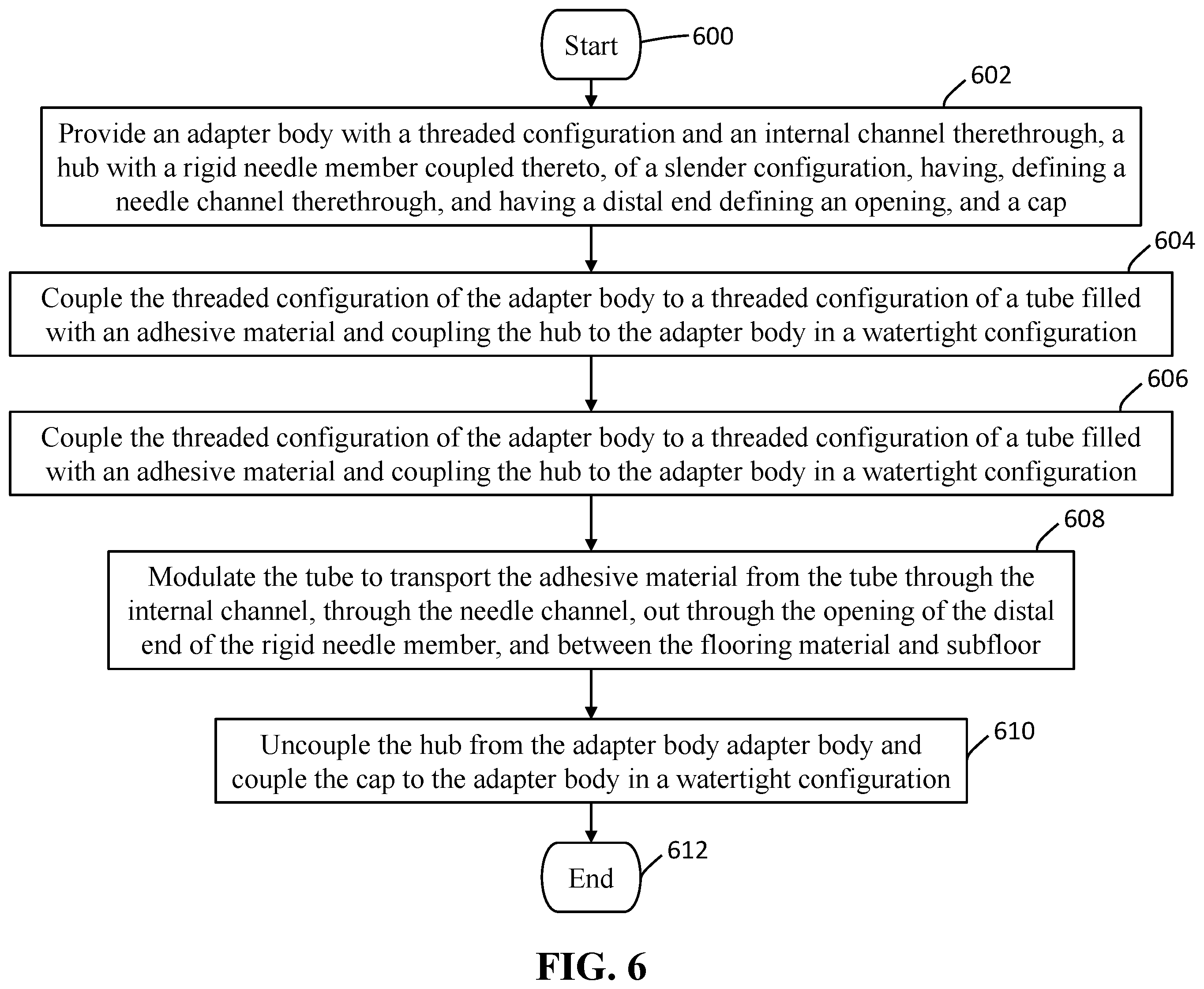 Patent US12410628 Figure 5 – Micro injection flooring repair assembly and method