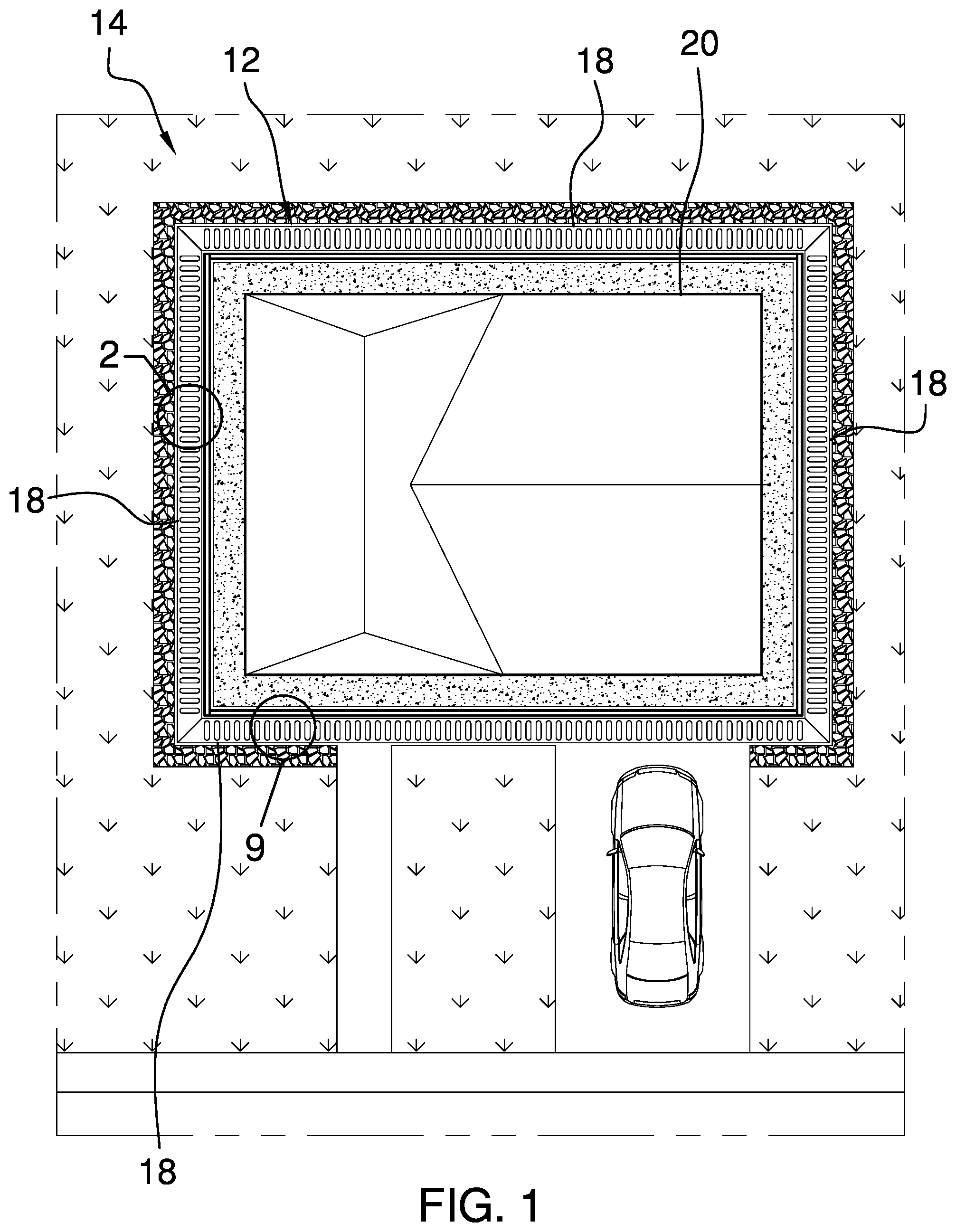 Patent US12410630 — Storm water redirection device — Figure 1