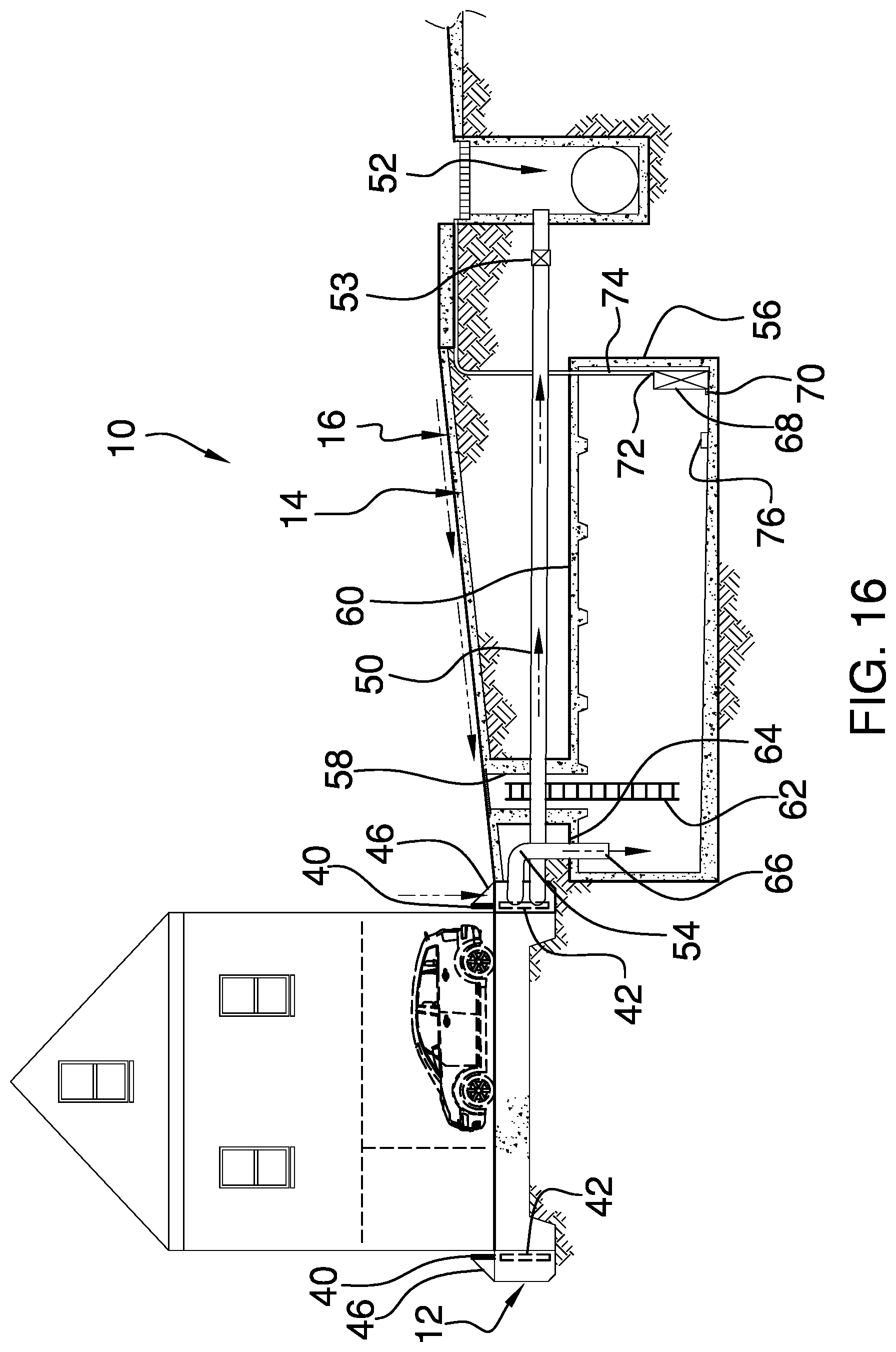 Patent US12410630 Figure 8 – Storm water redirection device