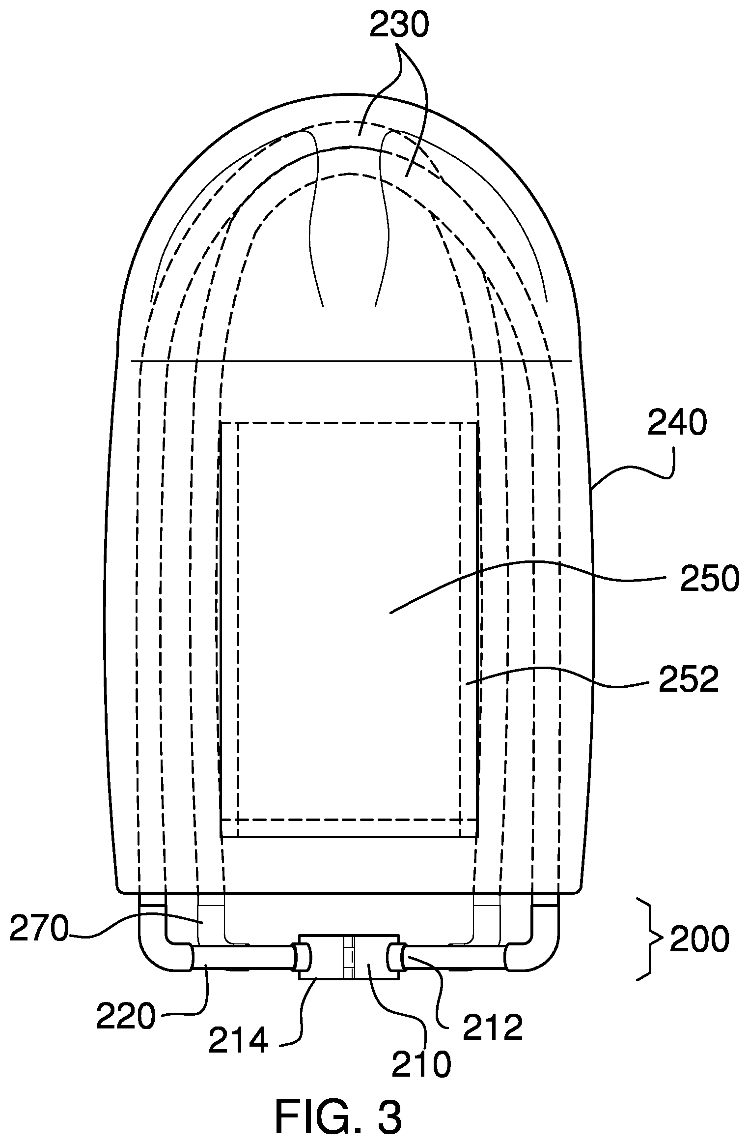 Patent US12410631 Figure 3 – Protective tent for speakers