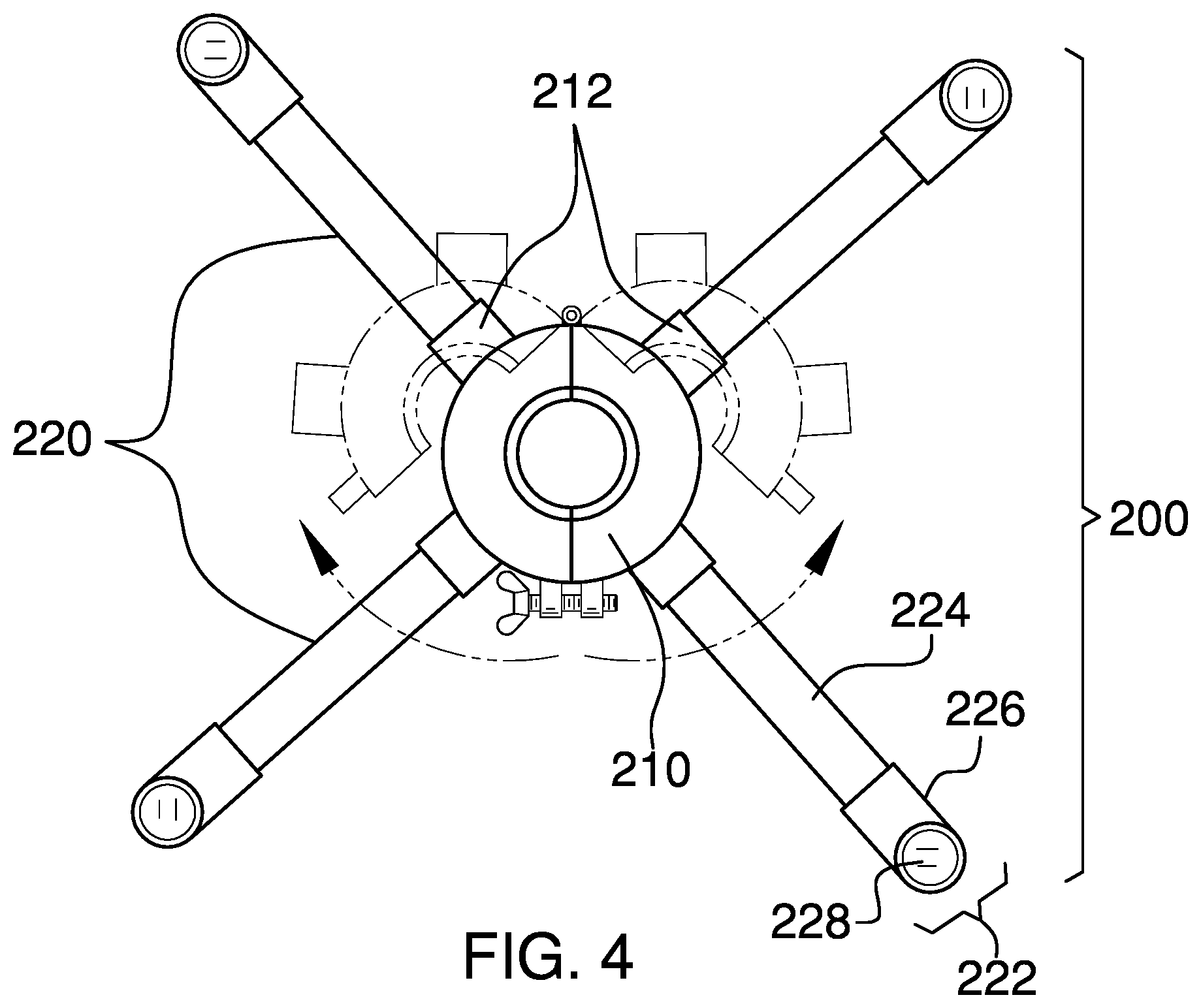 Patent US12410631 Figure 4 – Protective tent for speakers