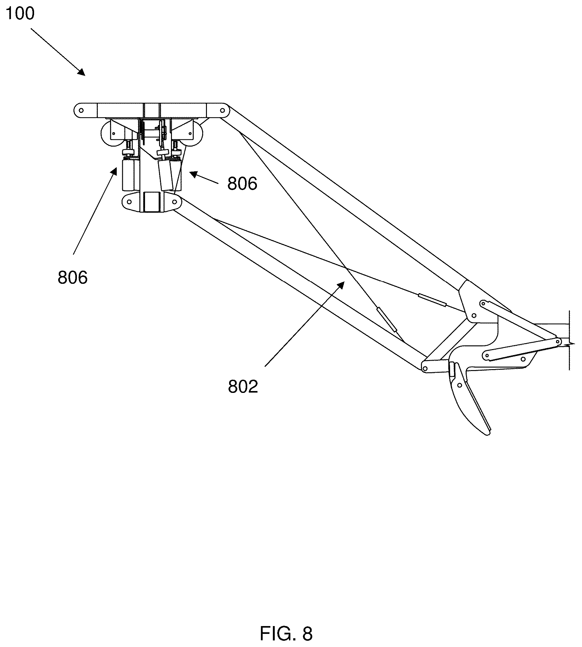 Patent US12410632 Figure 8 – Self-deploying shelter