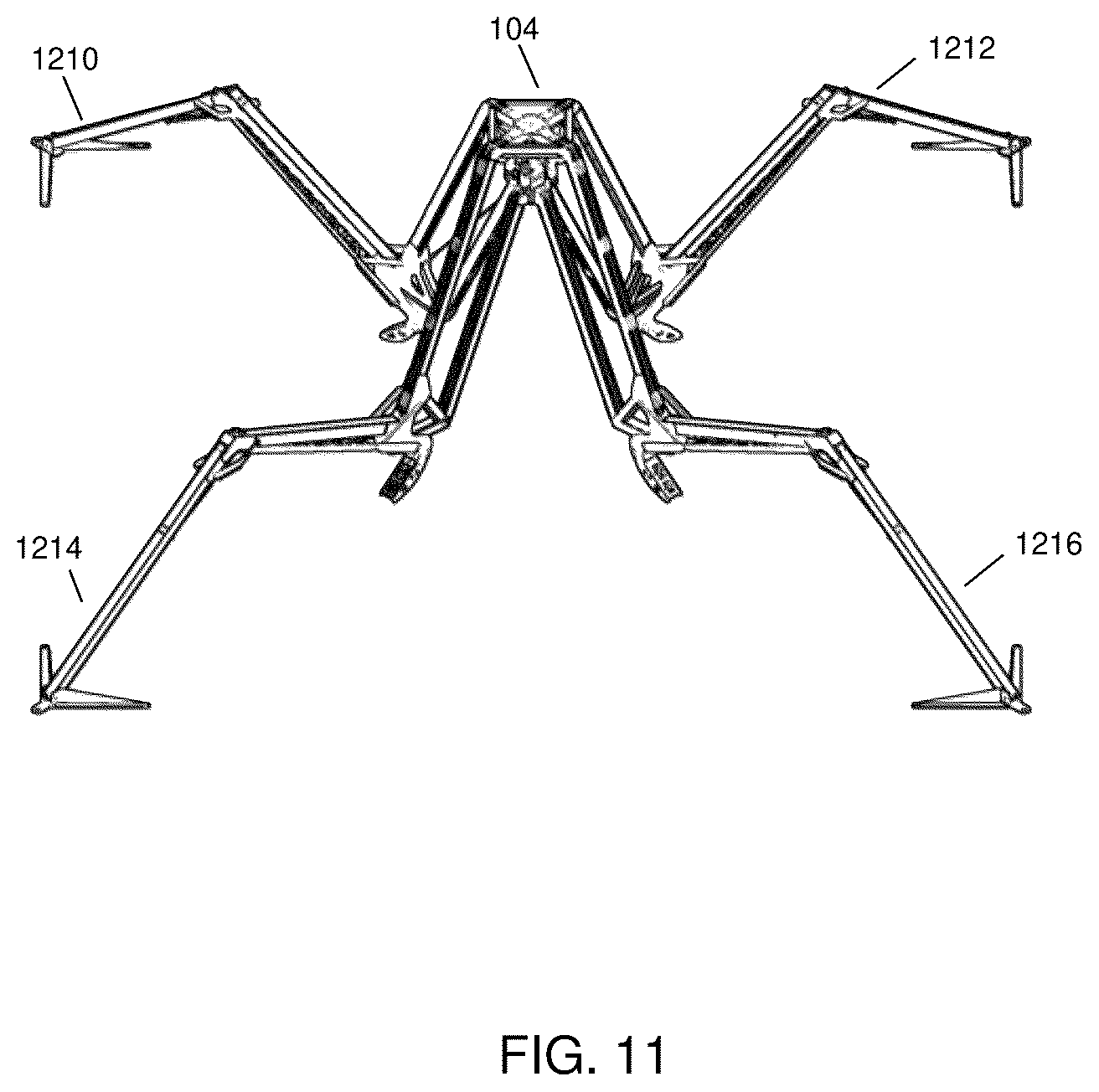 Patent US12410632 Figure 11 – Self-deploying shelter