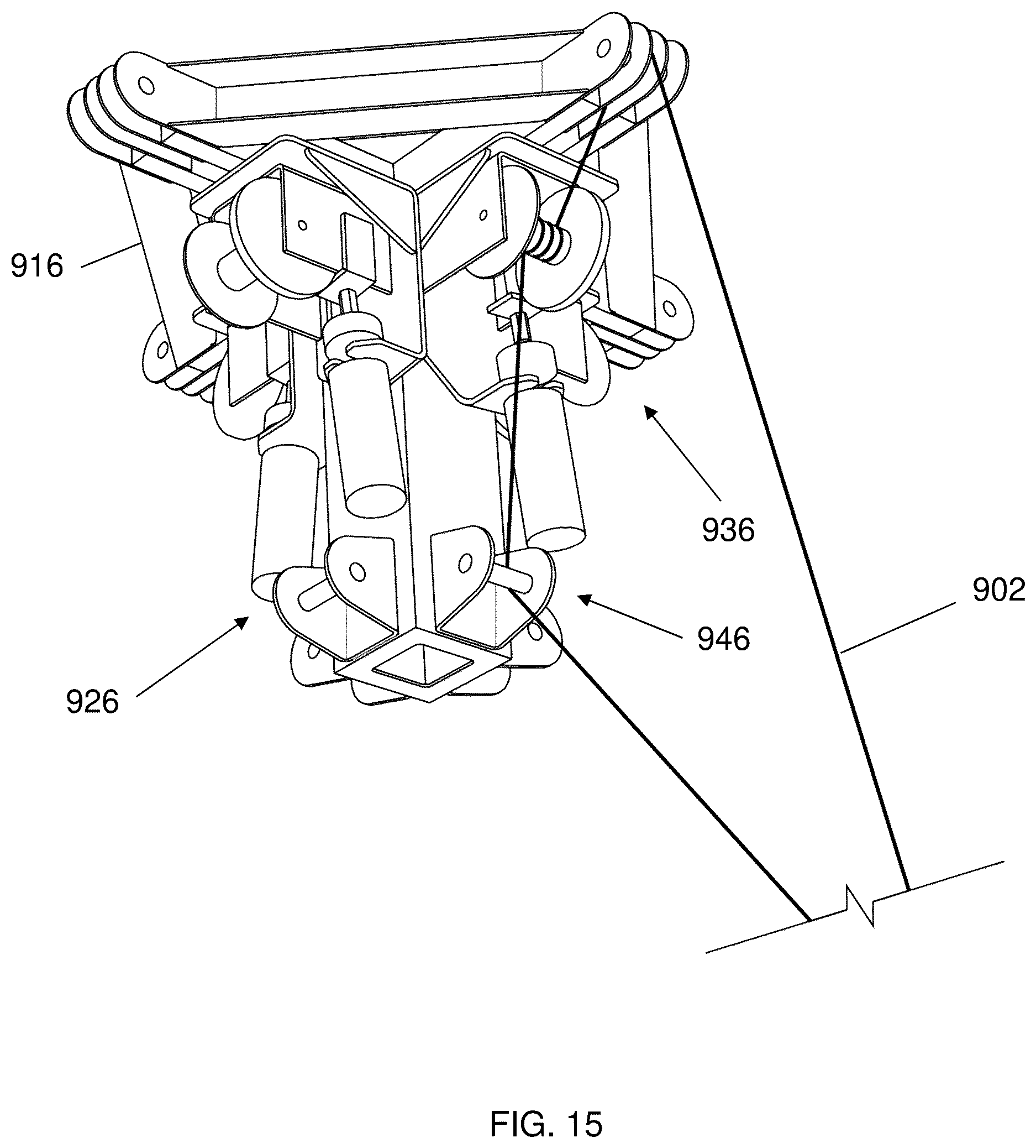 Patent US12410632 Figure 15 – Self-deploying shelter
