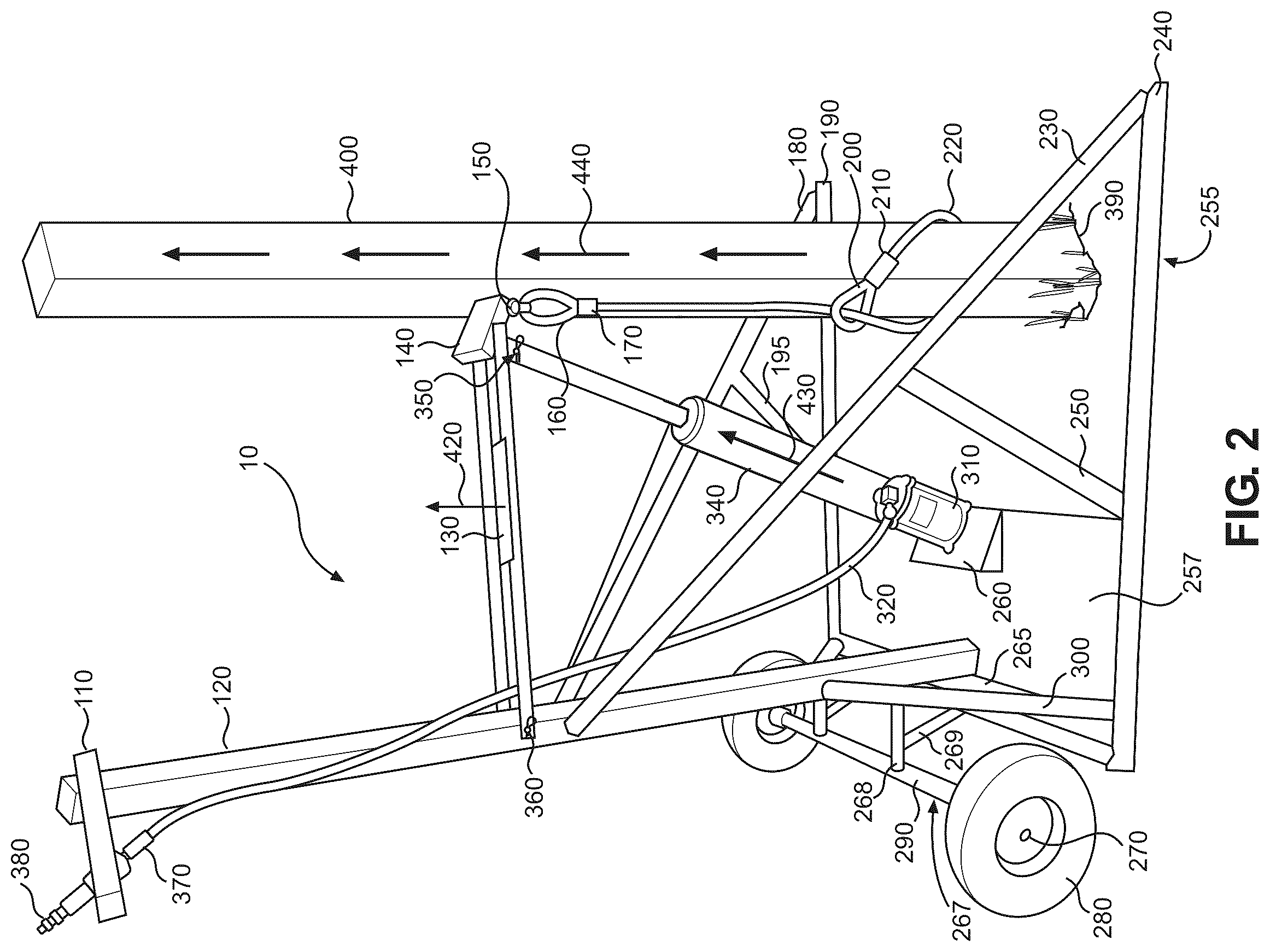 Patent US12410633 Figure 2 – Sub-surface post remover