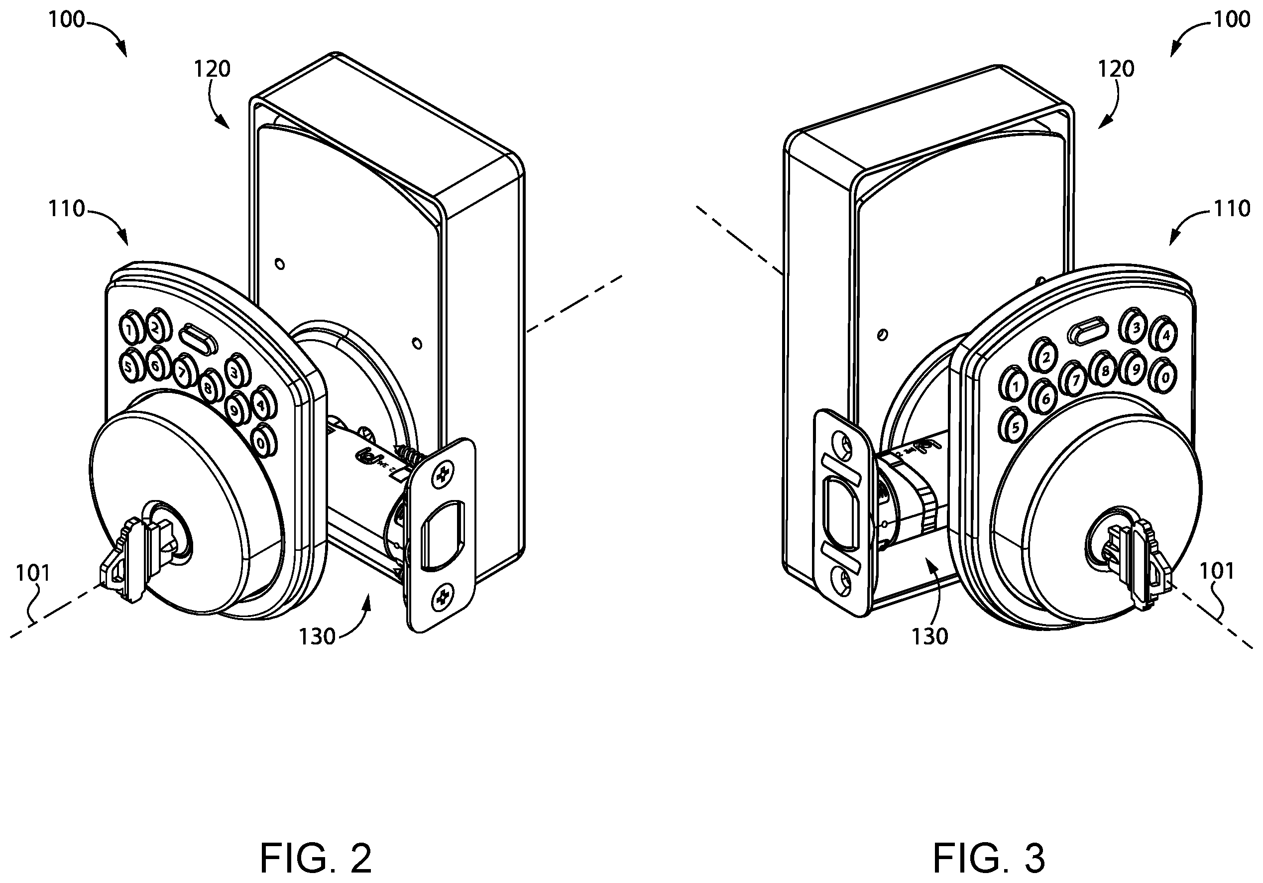 Patent US12410635 Figure 2 – Bolt actuation assembly