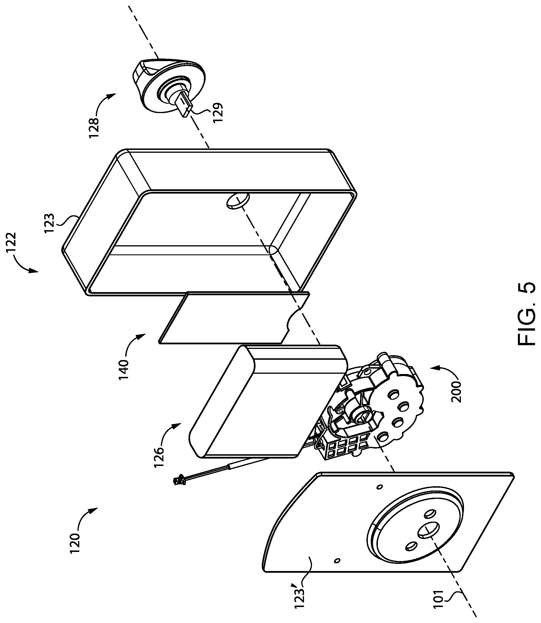 Patent US12410635 Figure 4 – Bolt actuation assembly