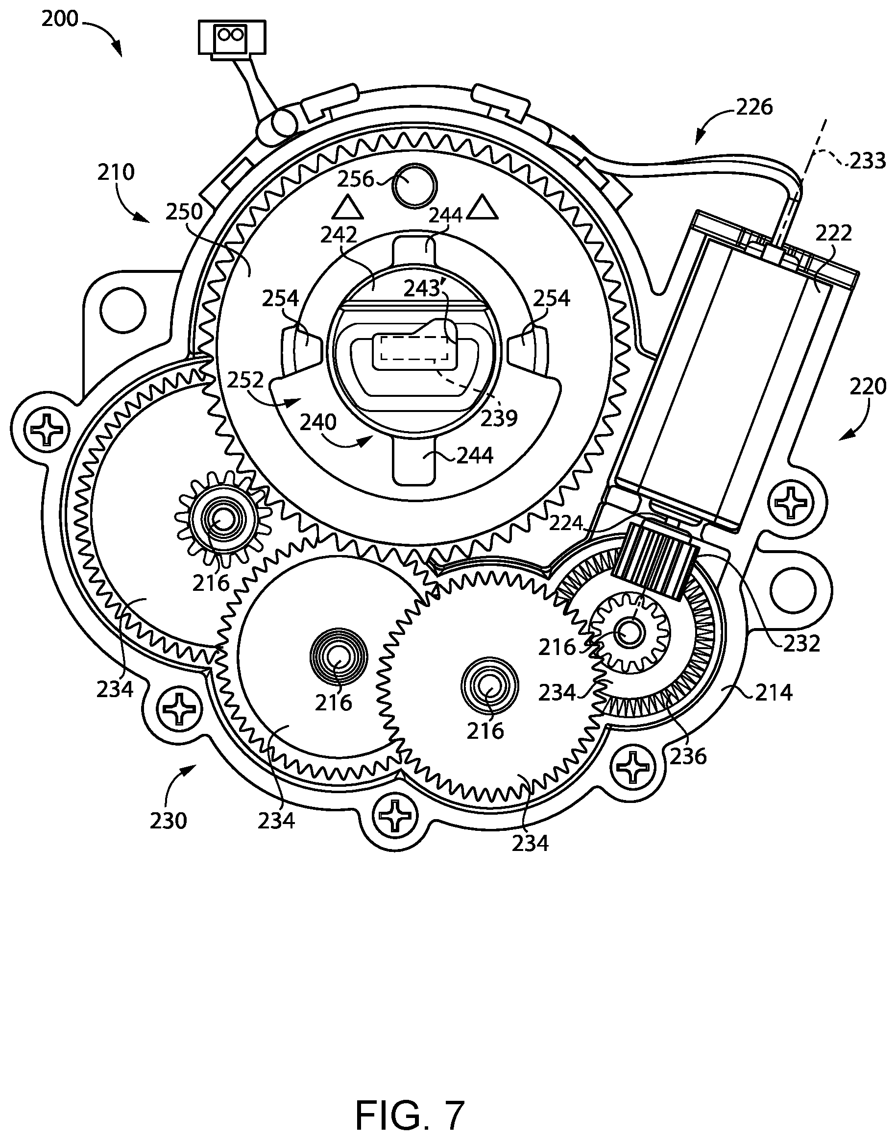 Patent US12410635 Figure 6 – Bolt actuation assembly