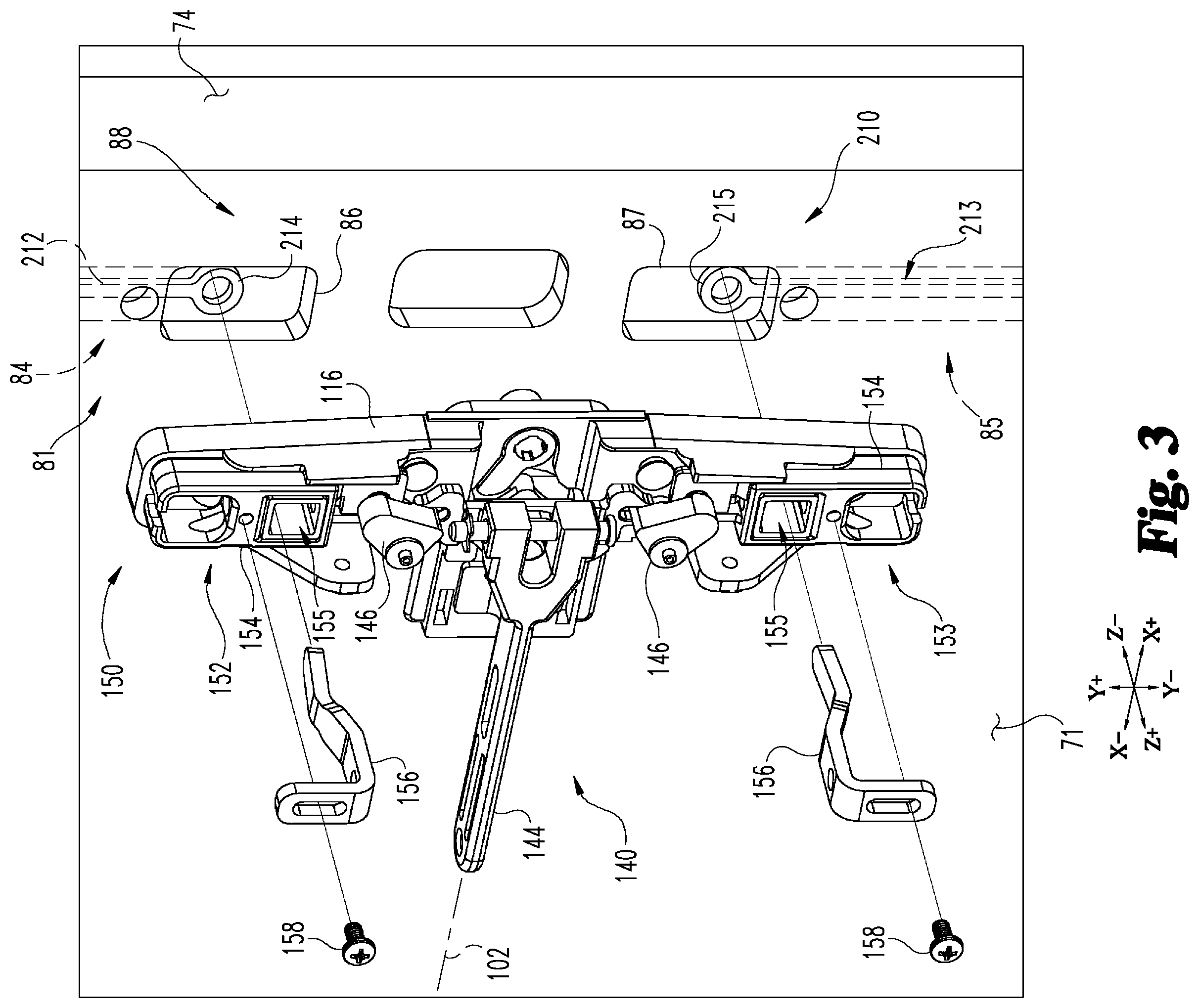 Patent US12410636 Figure 3 – Exit device coordination mechanisms