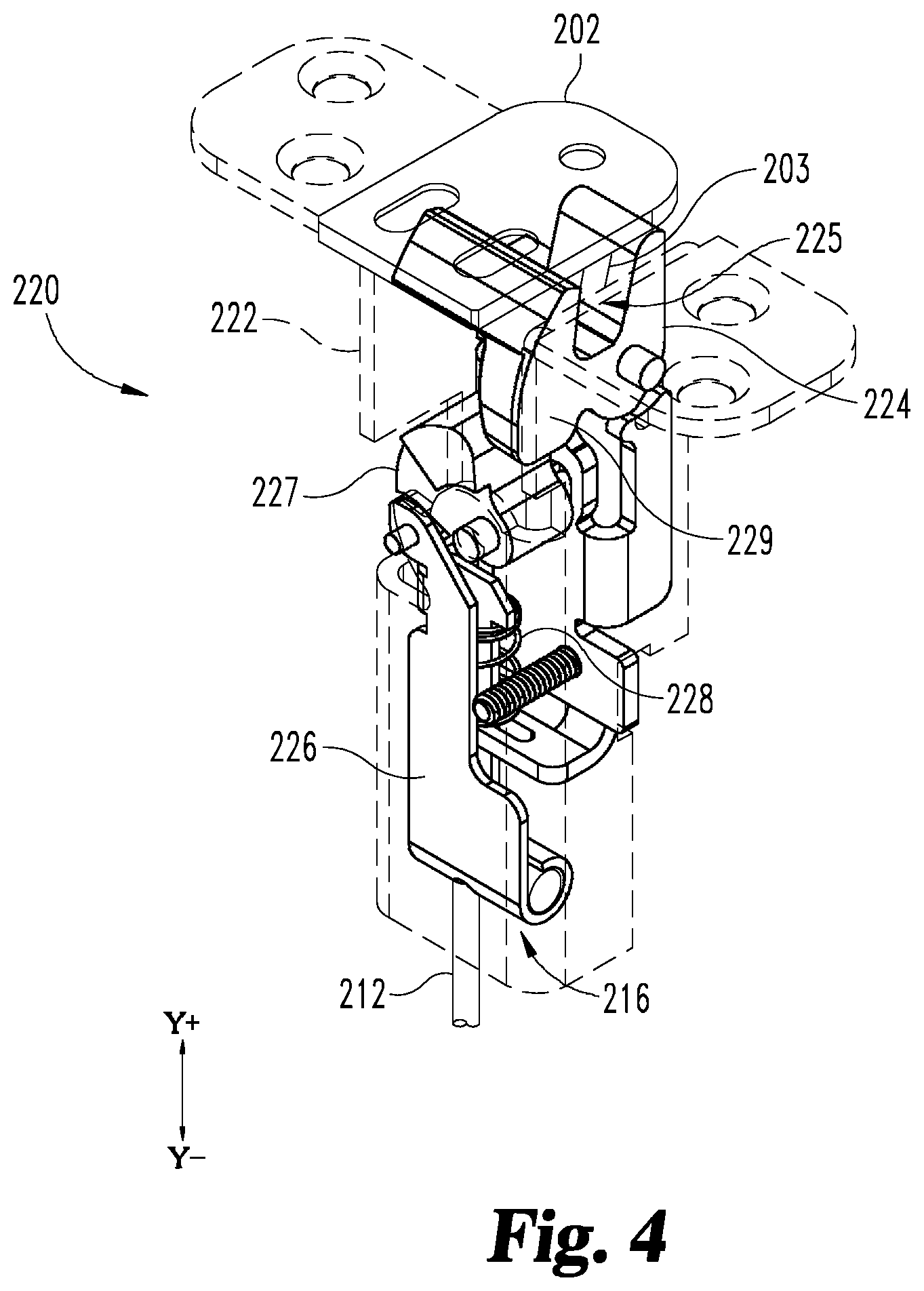 Patent US12410636 Figure 4 – Exit device coordination mechanisms