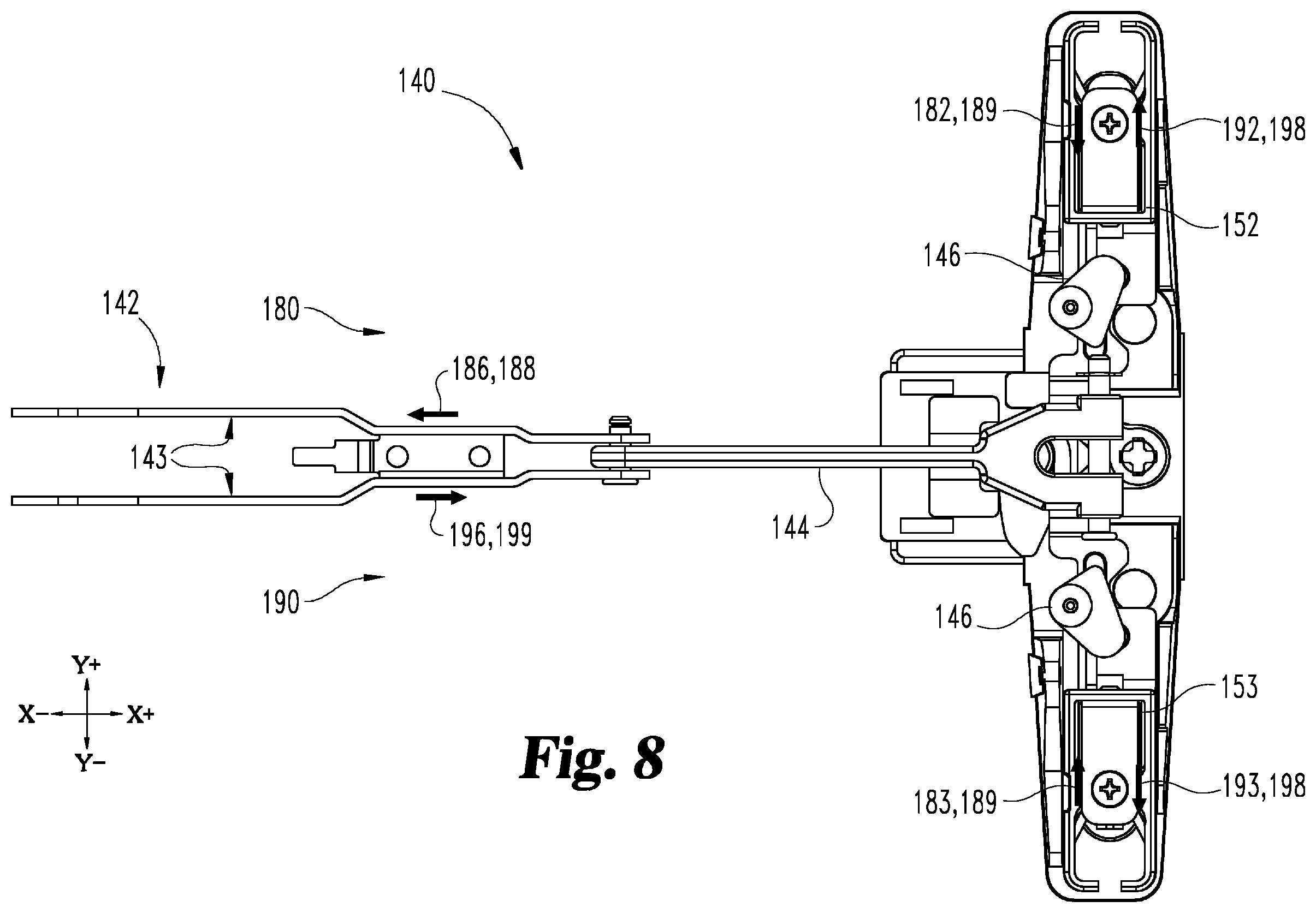 Patent US12410636 Figure 7 – Exit device coordination mechanisms