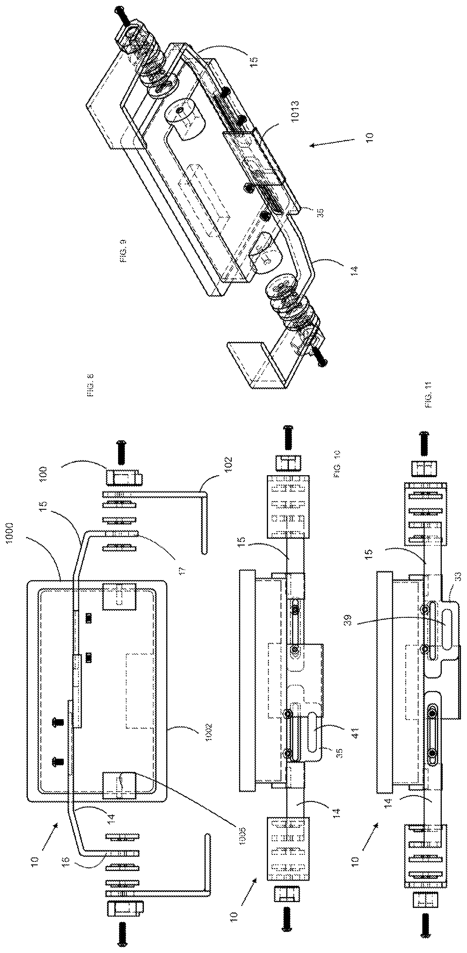 Patent US12410637 Figure 4 – Anti-theft device for cradle mounted device which removably receives an audio/video device
