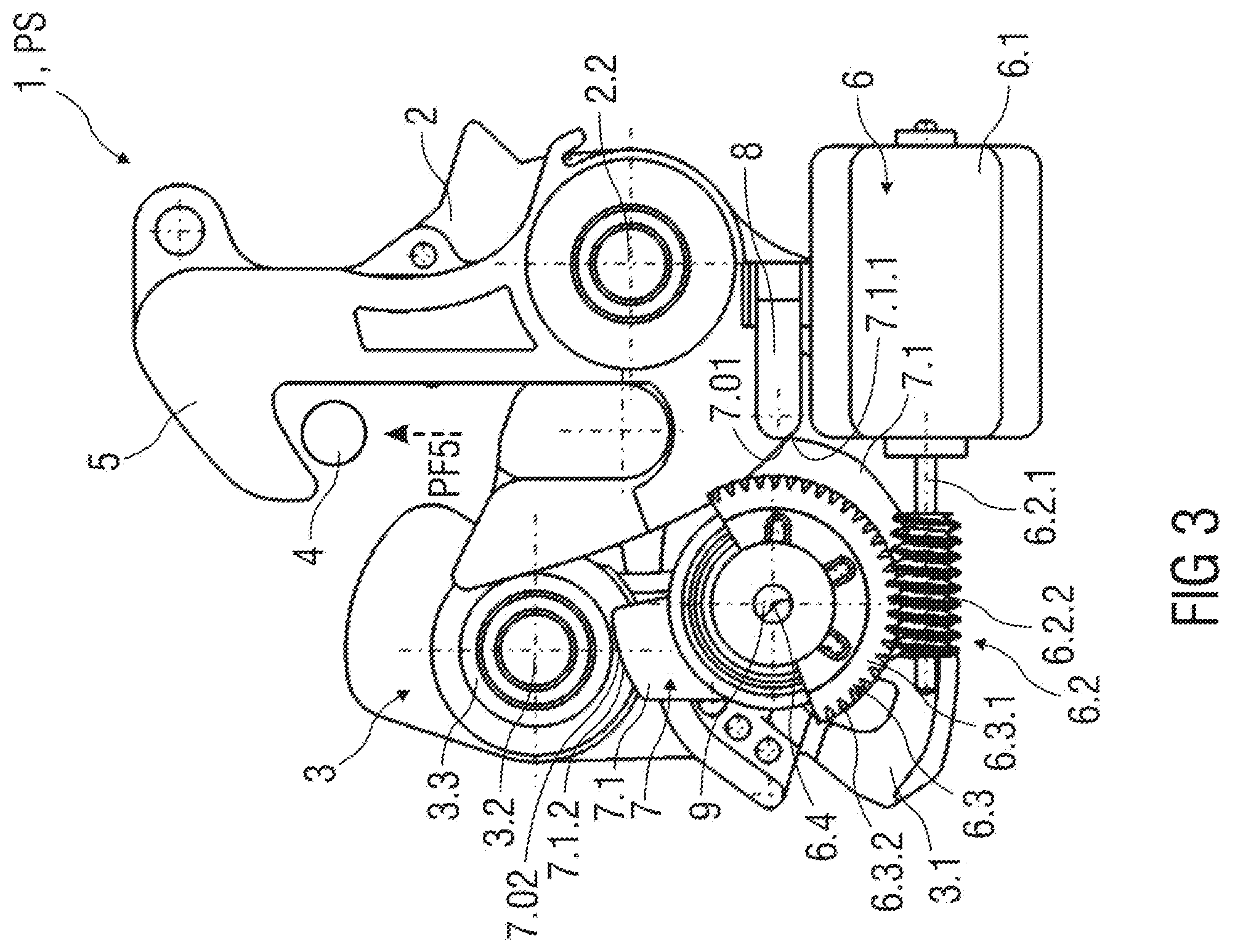 Patent US12410639 Figure 3 – Lock arrangement, in particular for an engine hood of a vehicle