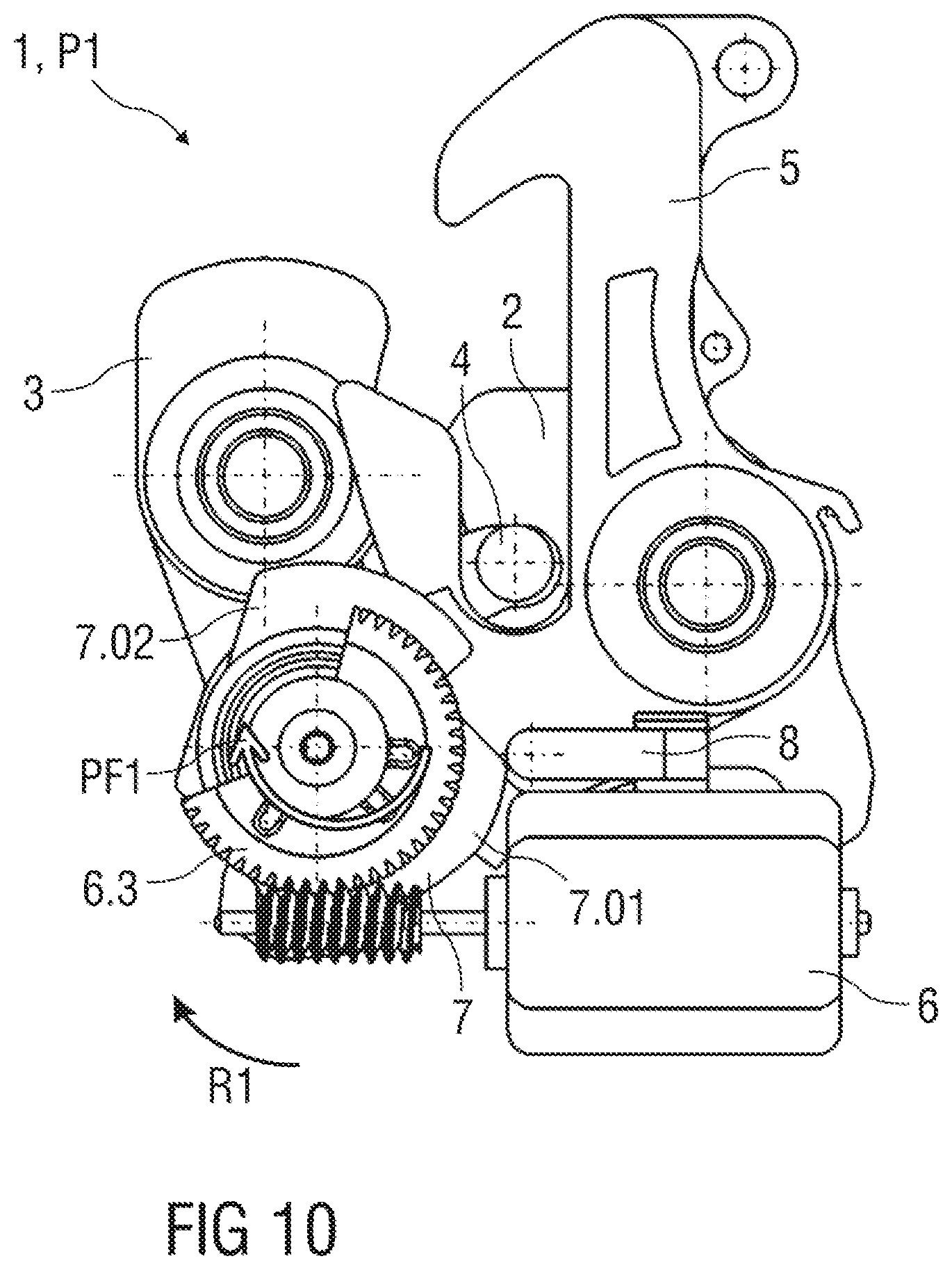 Patent US12410639 Figure 10 – Lock arrangement, in particular for an engine hood of a vehicle