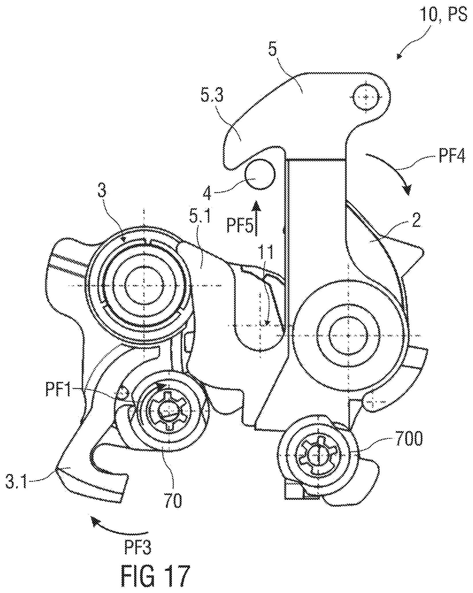 Patent US12410639 Figure 17 – Lock arrangement, in particular for an engine hood of a vehicle