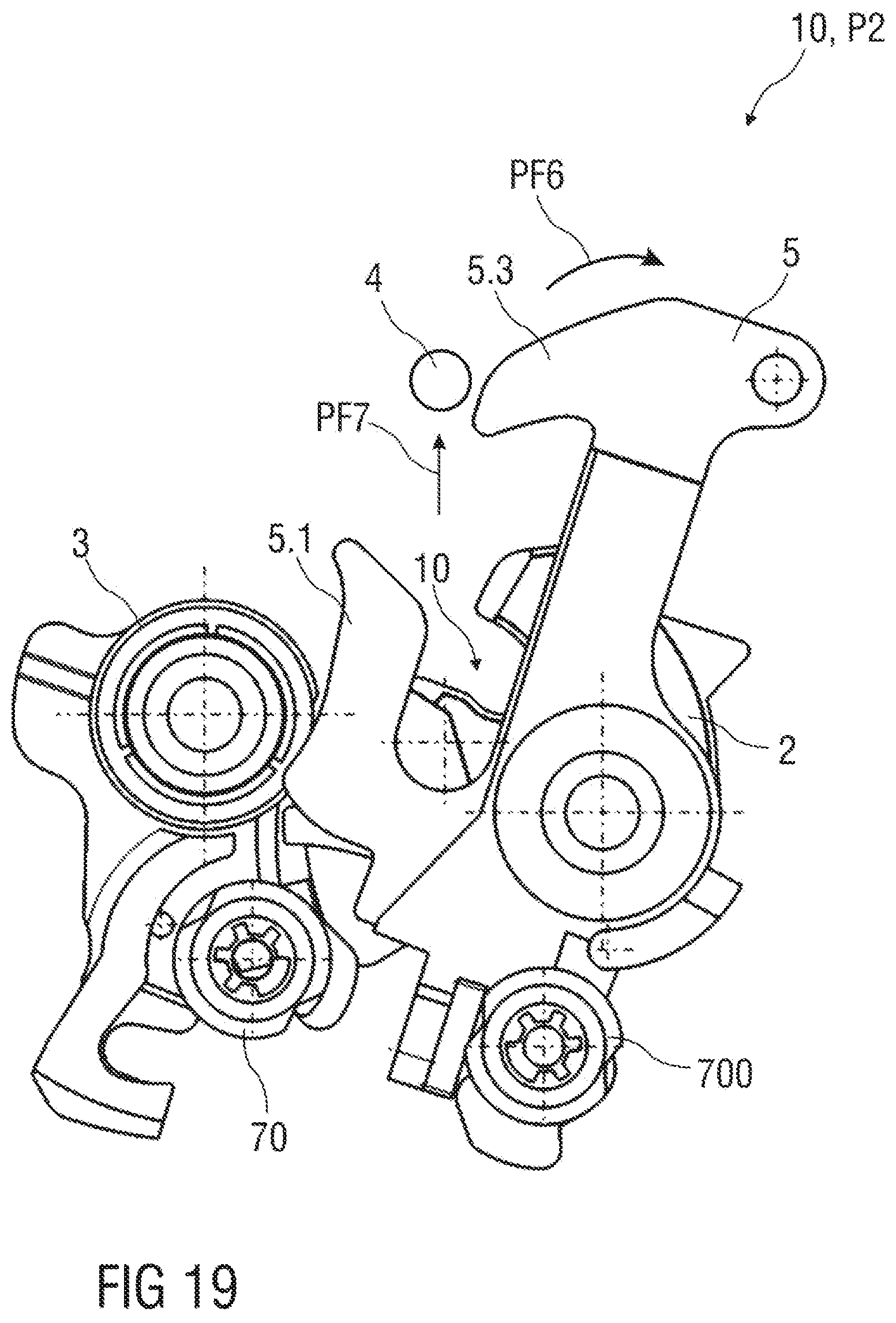 Patent US12410639 Figure 19 – Lock arrangement, in particular for an engine hood of a vehicle