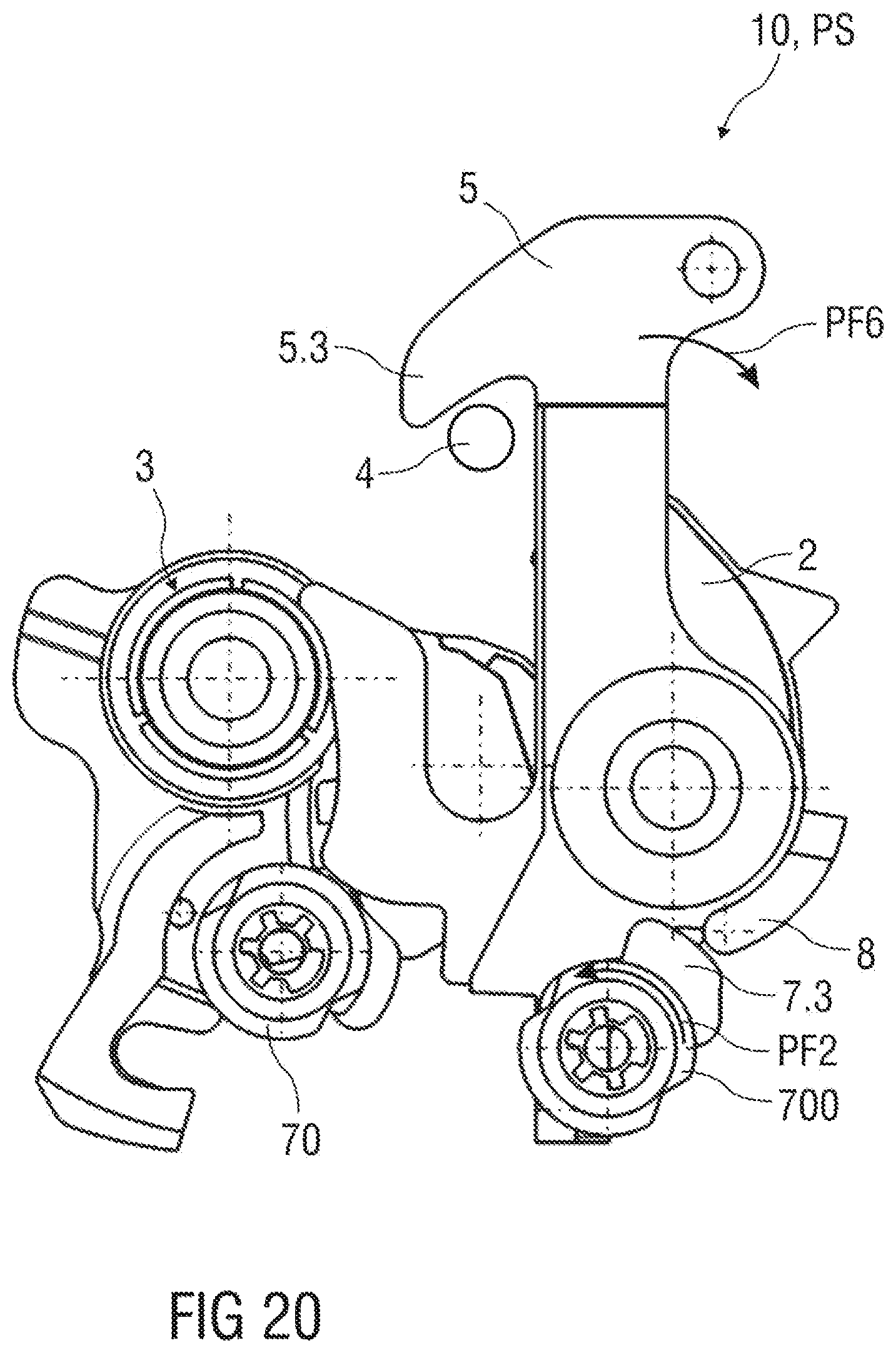 Patent US12410639 Figure 20 – Lock arrangement, in particular for an engine hood of a vehicle